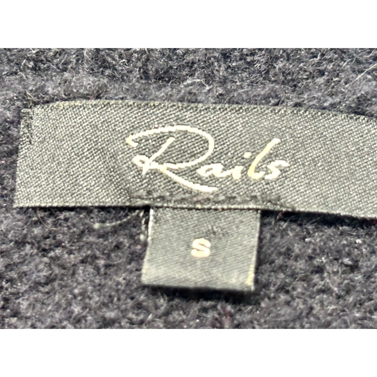 Rails Rails Women’s Sweater Small Cashmere-Blend Crew Neck Pullover Fall Winter Black Stars 80s Bohemian Size S / US 4 / IT 40 - 6 Thumbnail