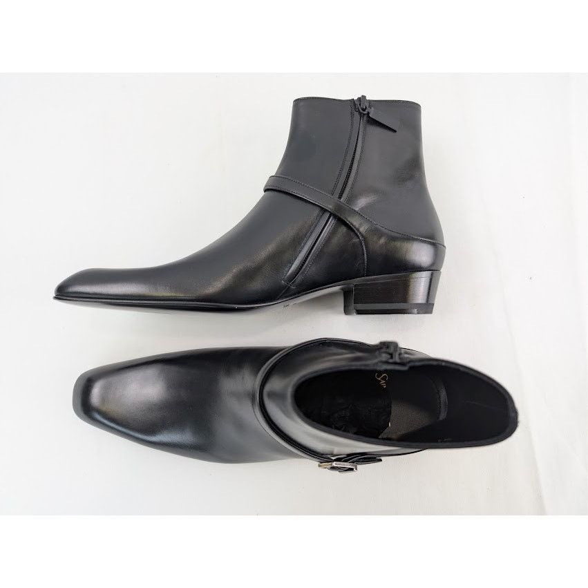 Saint Laurent Paris o1rshd1 Augustin 30 Zipped Boots in Nero Size US 8 / EU 41 - 1 Thumbnail
