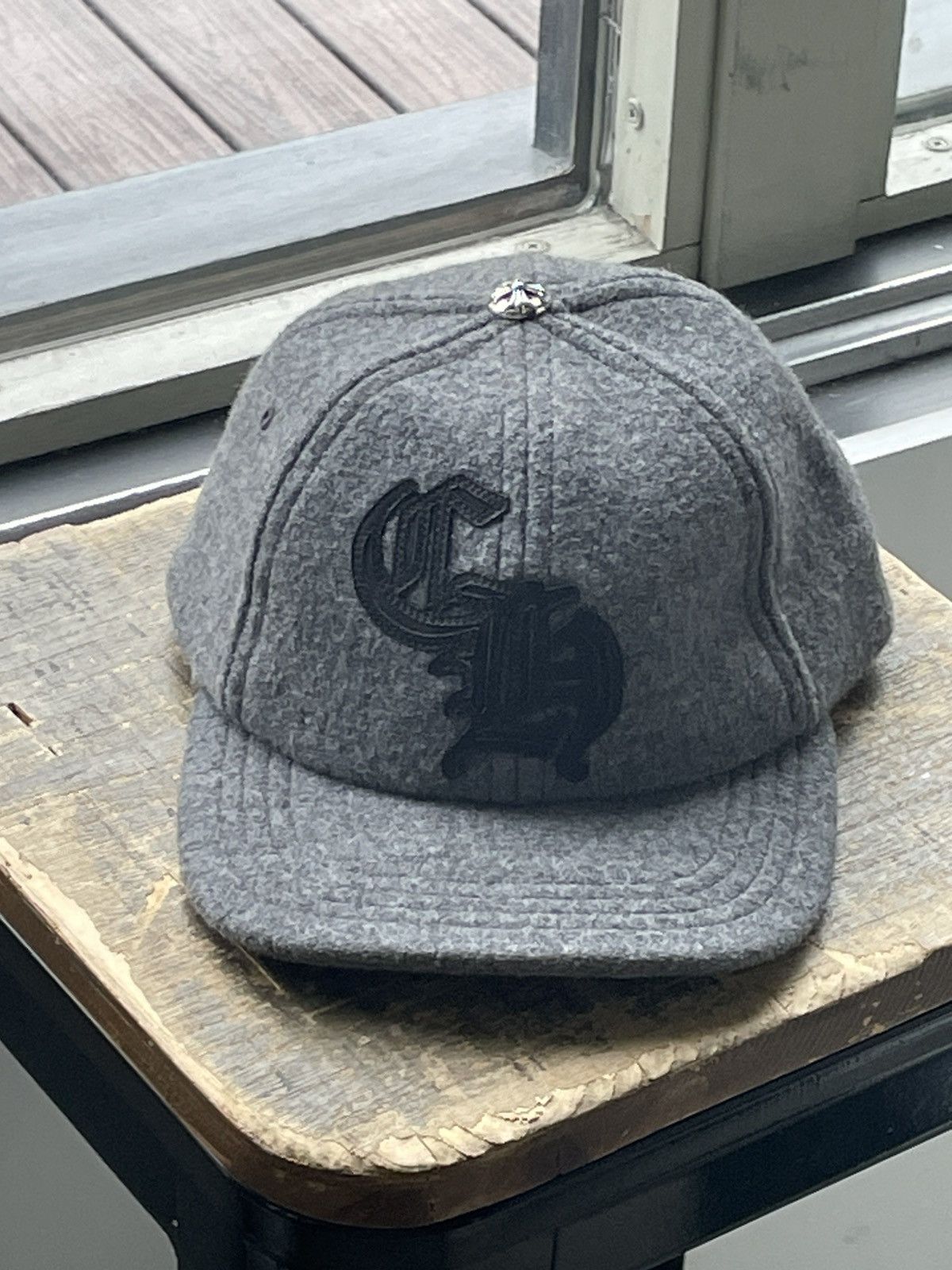 Chrome Hearts Chrome Hearts CH Wool Hat Grey Size ONE SIZE - 2 Thumbnail
