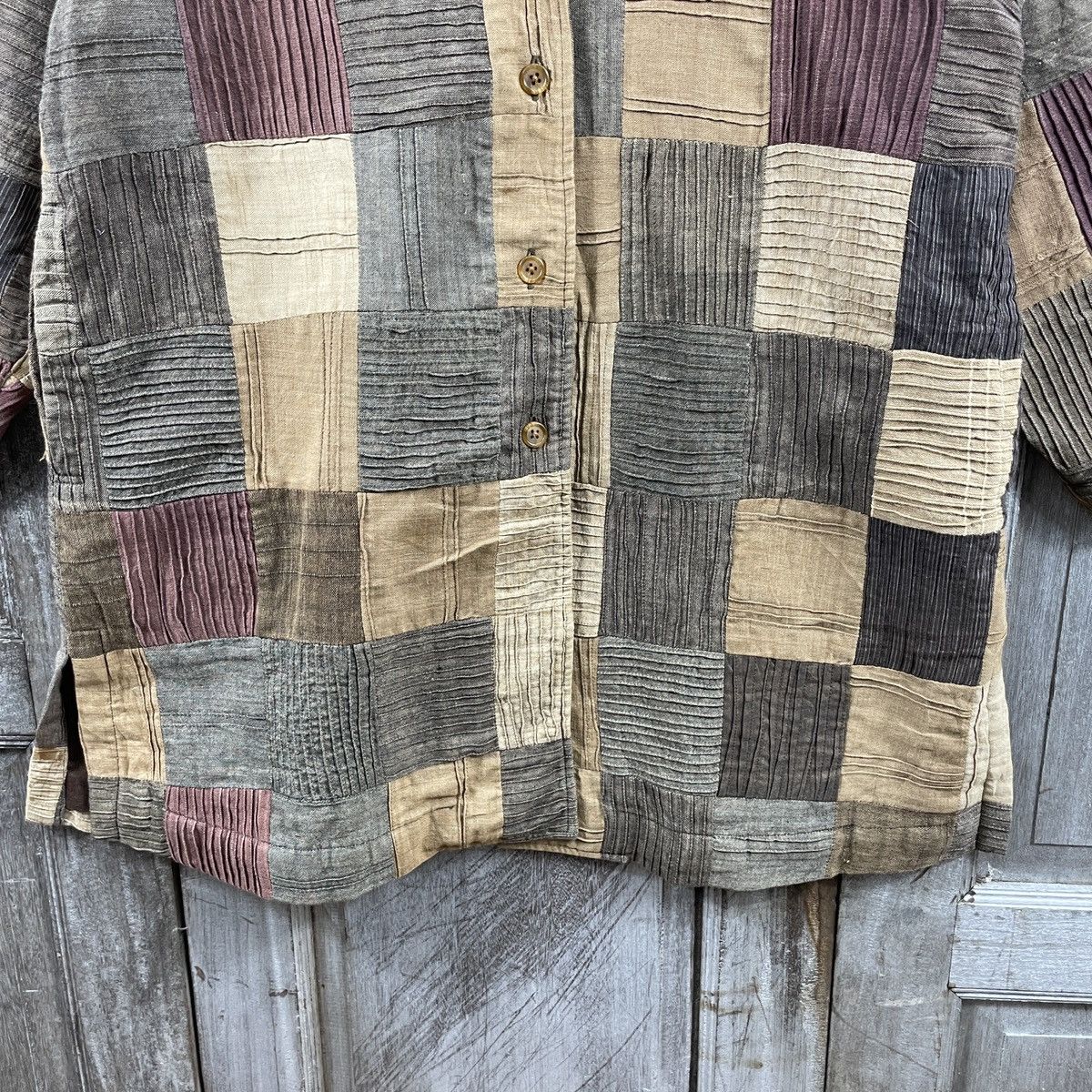 Japanese Brand × Vintage Vintage Japanese Traditional Patchwork Jacket Size US M / EU 48-50 / 2 - 6 Thumbnail