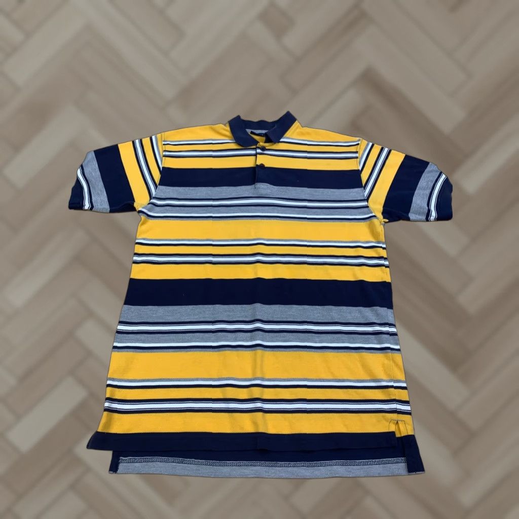 Aeropostale VINTAGE Aeropostale Polo Shirt Mens M Striped Blue Yellow 12573 Polo Shirt Mens M Blue Striped Aeropostale Shirt Polo Size US M / EU 48-50 / 2 - 1 Thumbnail