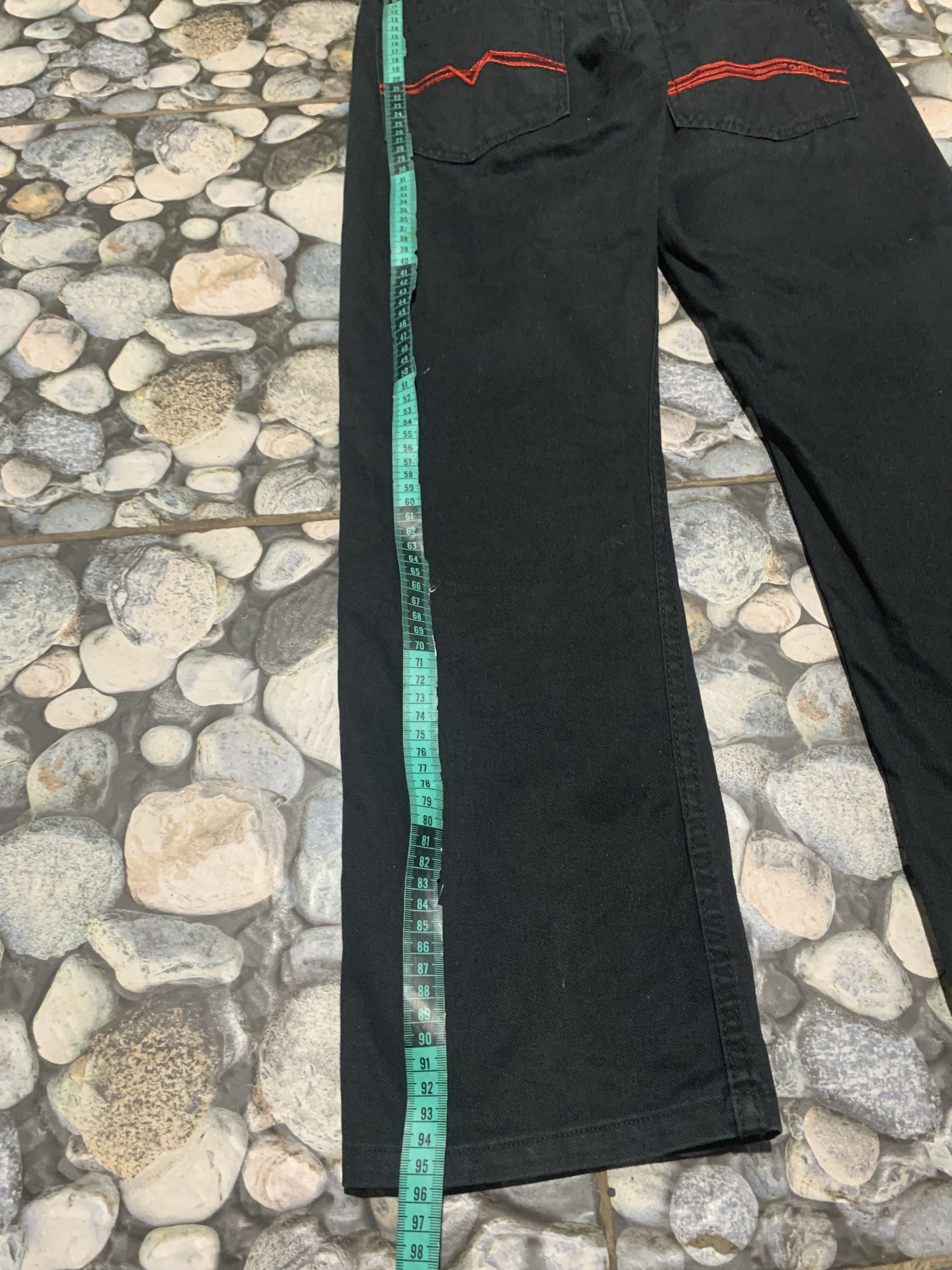 If Six Was Nine × Japanese Brand × Vintage VTG Adidas Long Pants Denim Size US 30 / EU 46 - 6 Thumbnail
