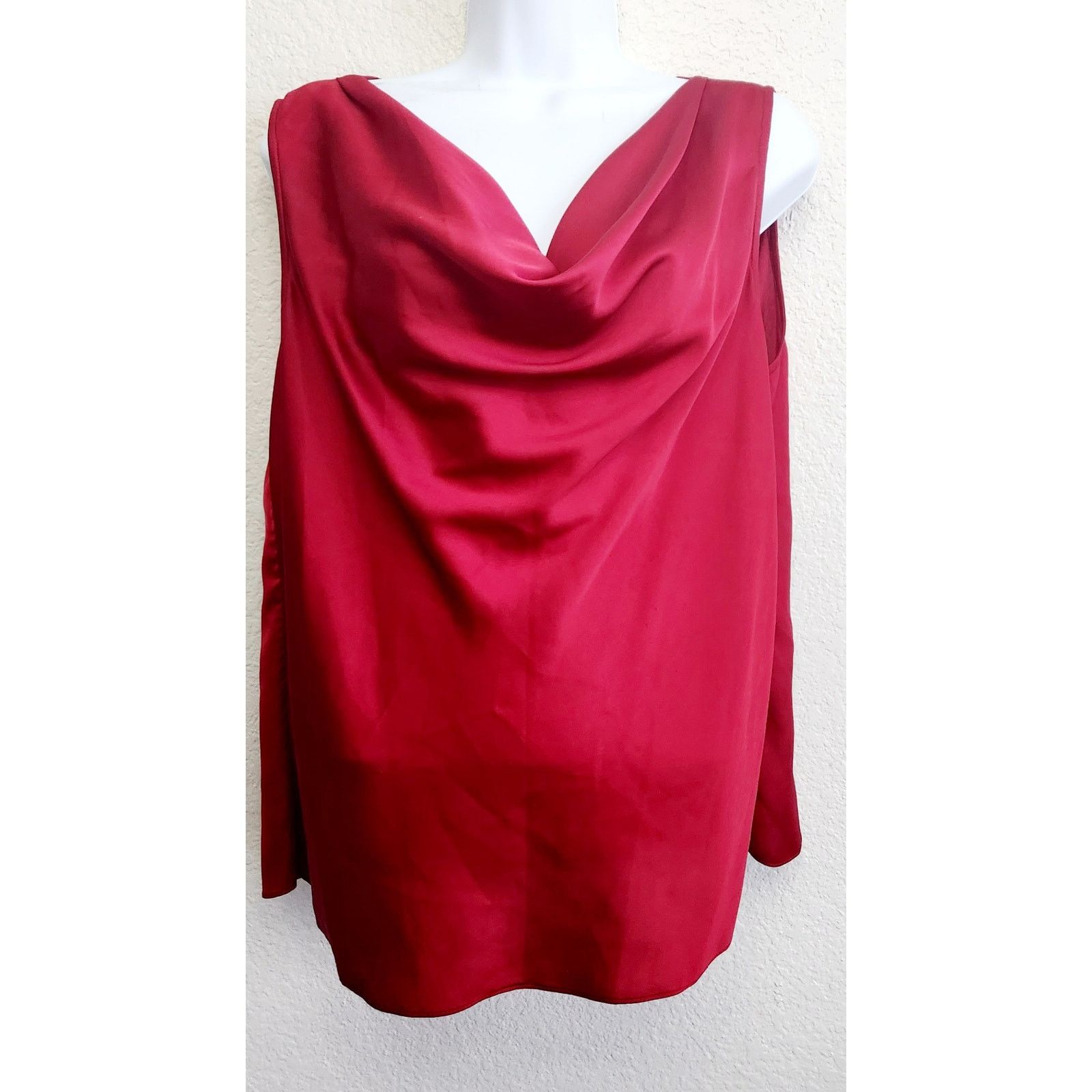 Preston & York Preston & York Red Draper Bodice Sleeveless Top 14 Soft Size XL / US 12-14 / IT 48-50 - 1 Thumbnail