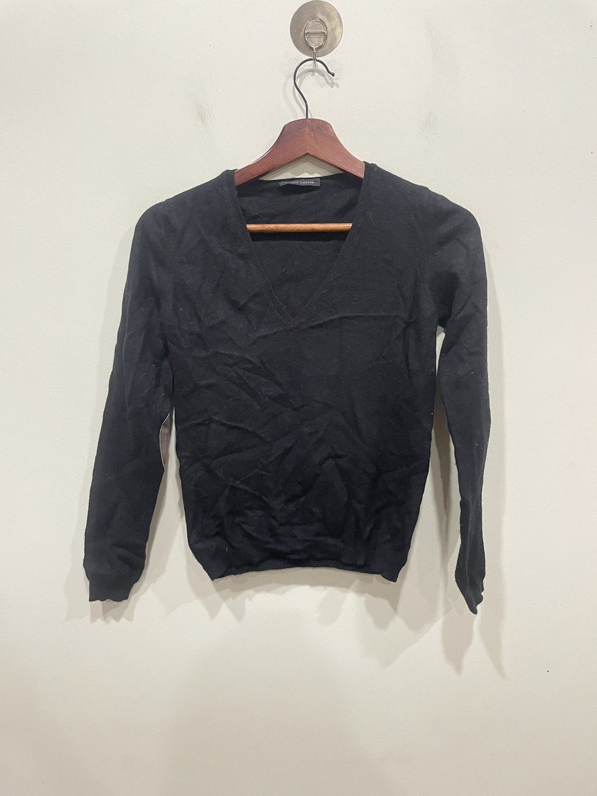 Designer × Roberto Collina × Vintage Roberto Collina Black Sweater Size XS / US 0-2 / IT 36-38 - 1 Thumbnail