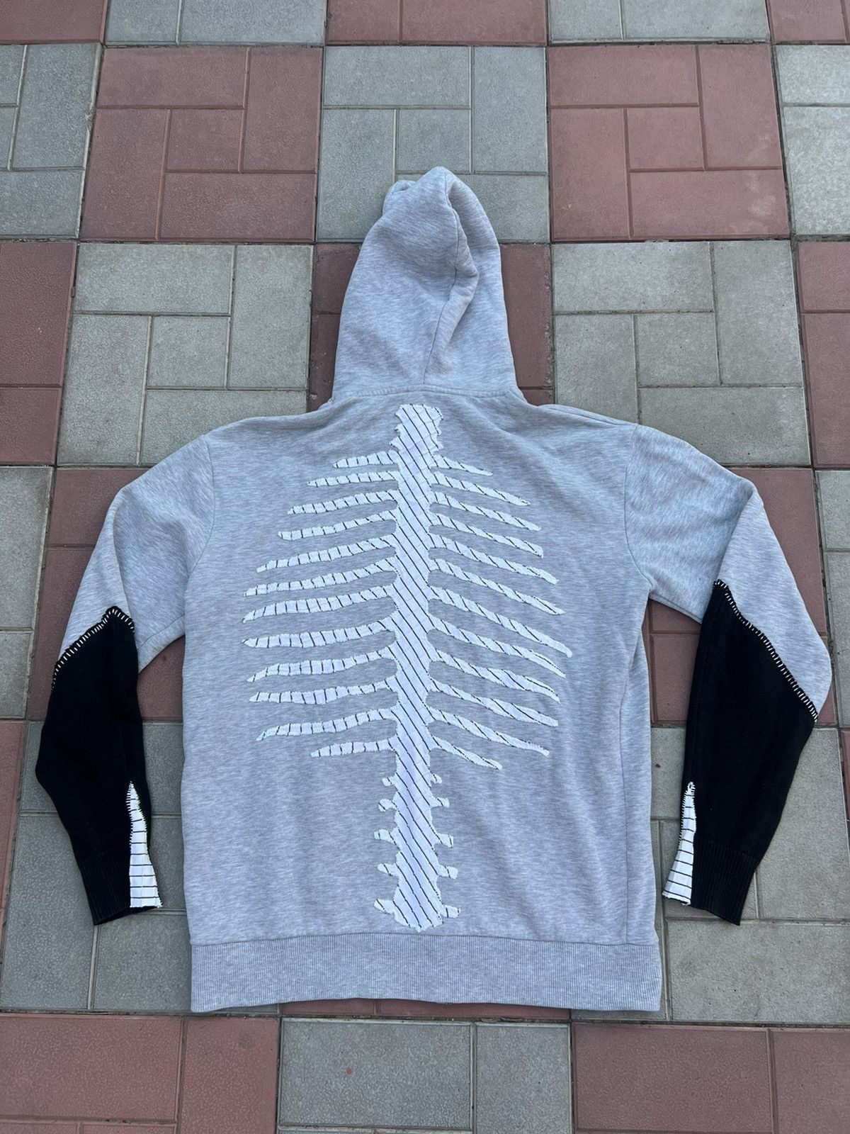 A.P.C. × Vintage A.P.C. Zip Up Hoodie Skeleton Bones Size US M / EU 48-50 / 2 - 2 Thumbnail