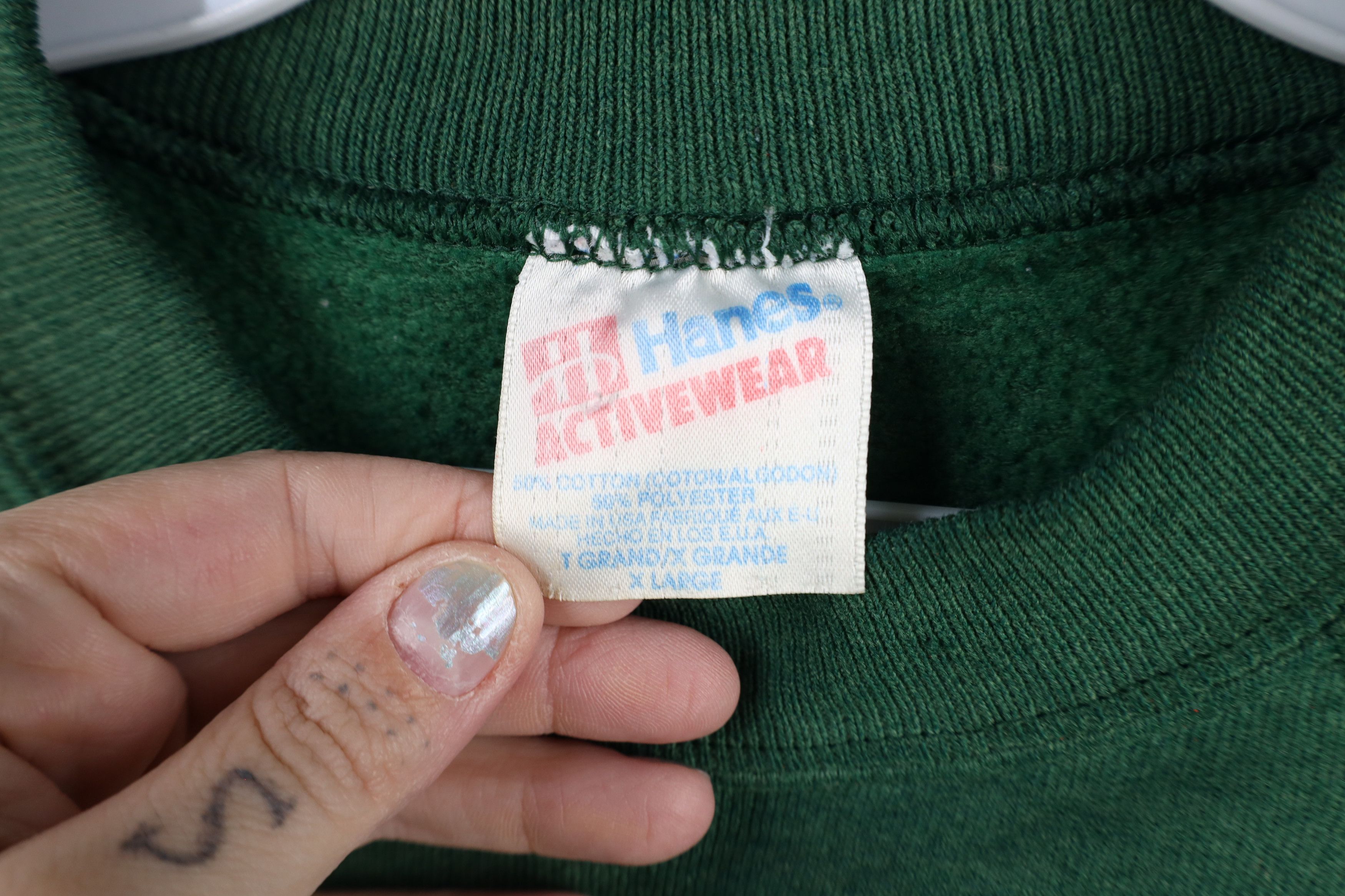 Hanes × Vintage Vintage 90s Bum Equipment Spell Out Crewneck Sweatshirt USA Size US XL / EU 56 / 4 - 7 Thumbnail