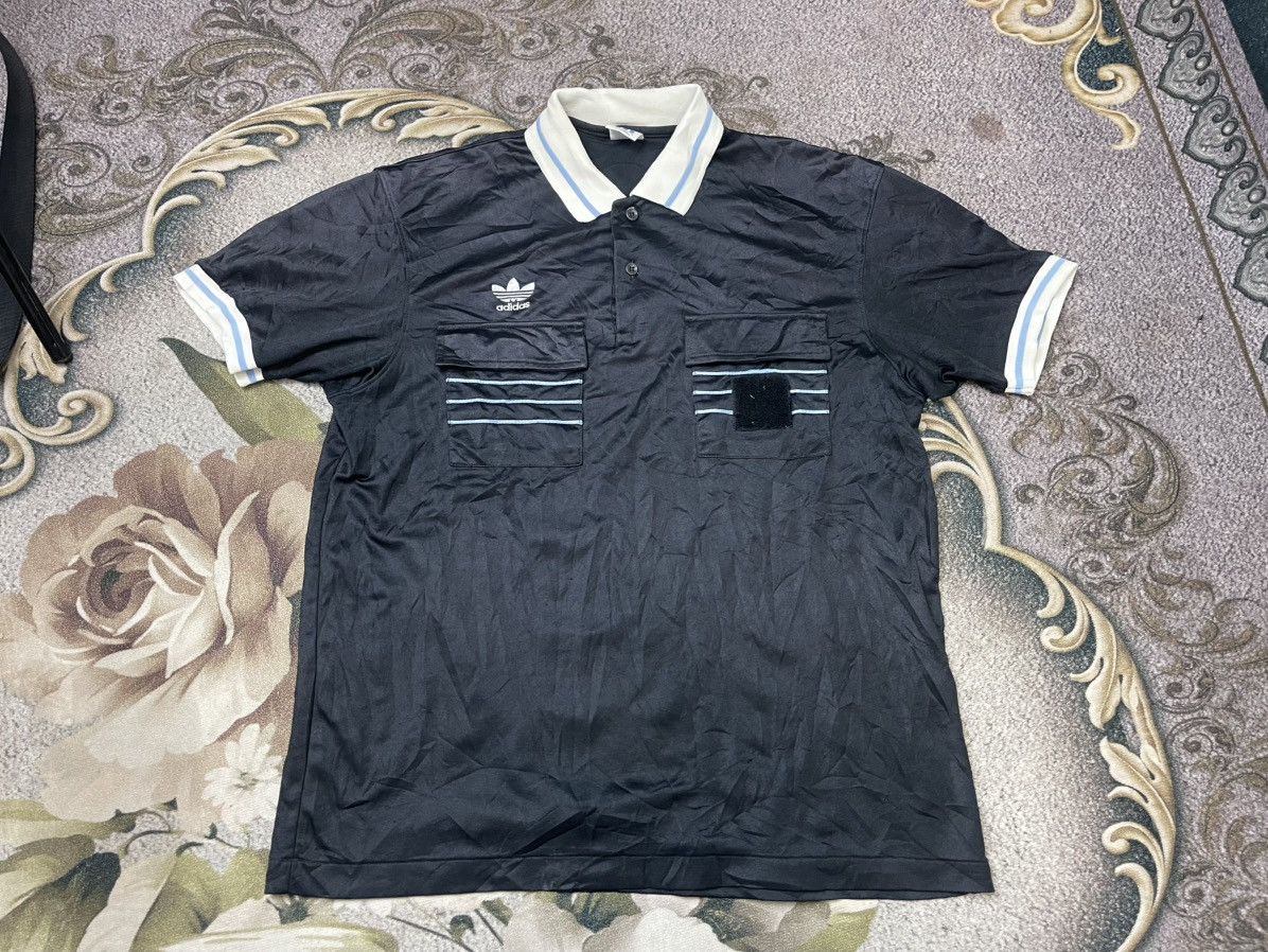 Adidas Vintage Adidas Polo Tee Jersey Streetwear Size US M / EU 48-50 / 2 - 1 Thumbnail