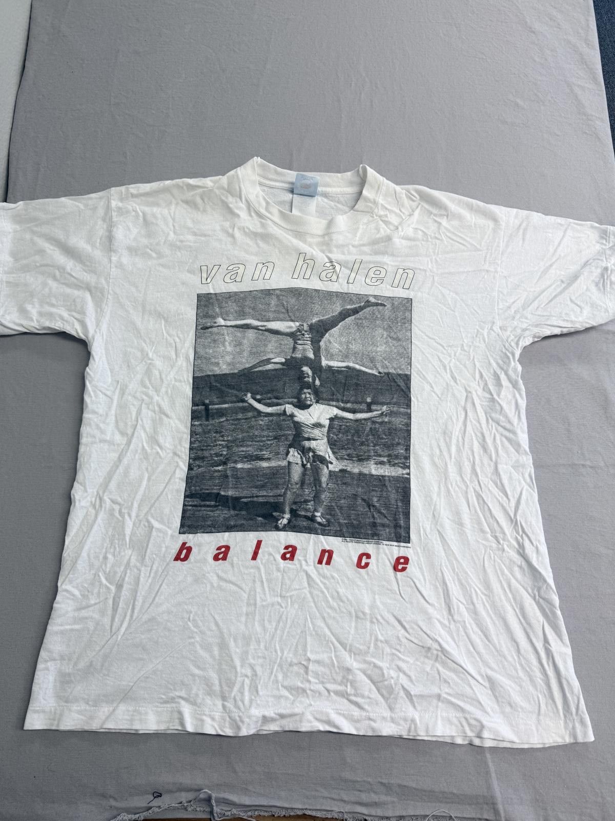 Fruit Of The Loom Vintage Van Halen Tour T-shirt 1995 Balance Tour 2 Sided XL Size US XL / EU 56 / 4 - 1 Thumbnail