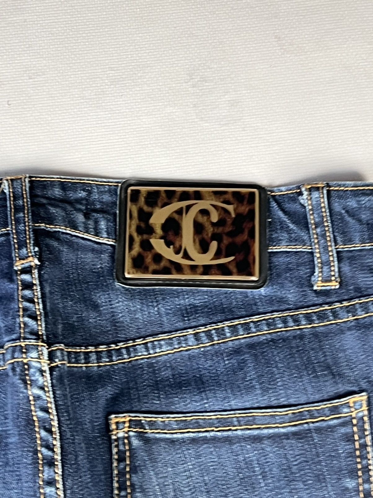 Japanese Brand × Roberto Cavalli × Vintage Avant Garde Japanese Denim Roberto Cavalli Vintage Y2k Style Size US 28 / EU 44 - 5 Thumbnail