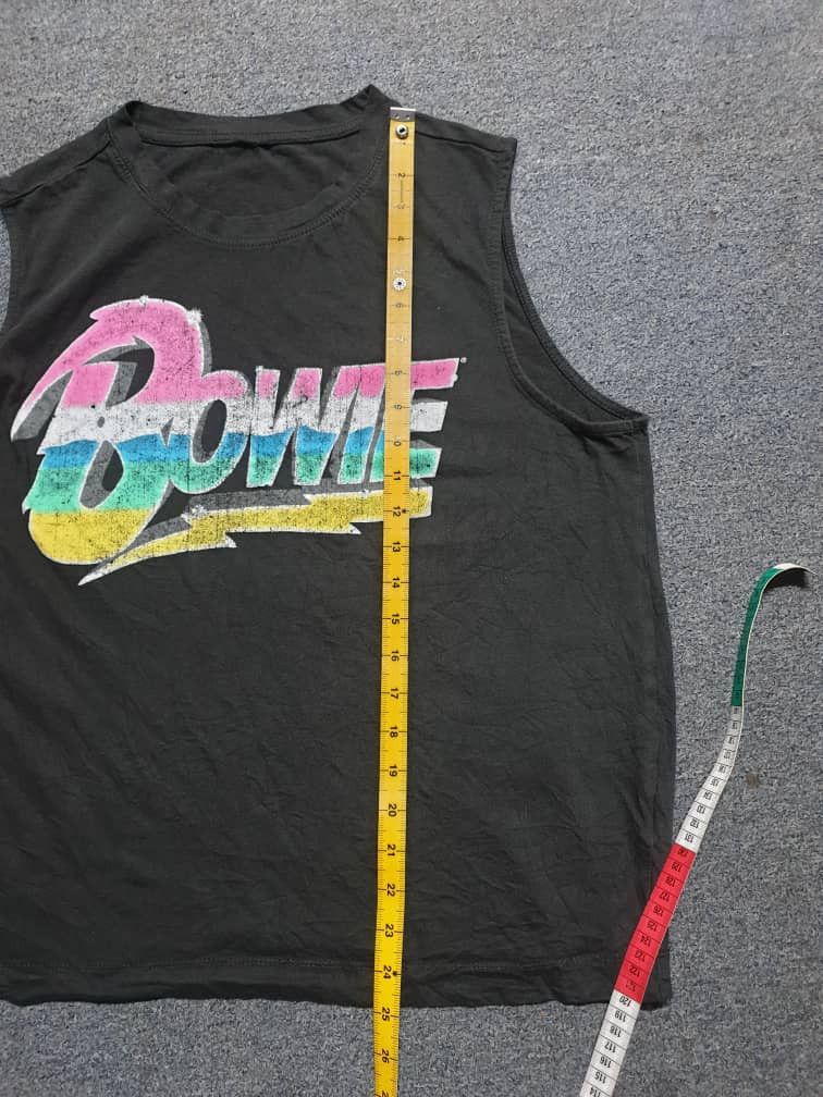 Band Tees David Bowie black colour sleeveless Size US L / EU 52-54 / 3 - 8 Thumbnail