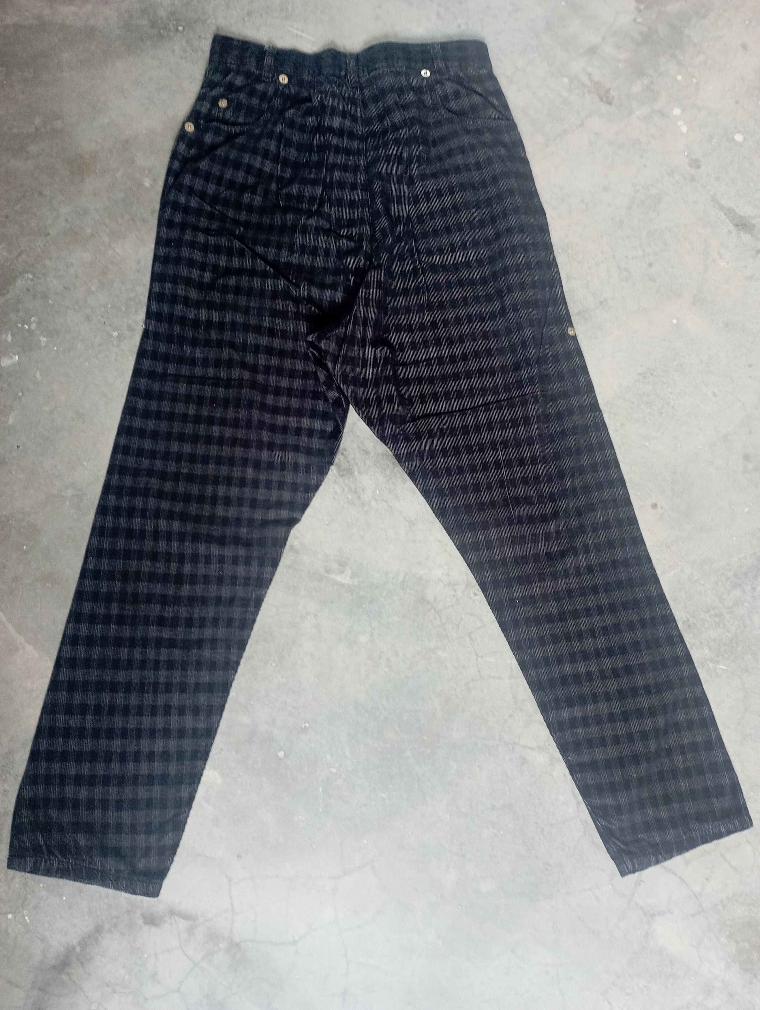 Issey Miyake Baggy Pant Mercibeaucoup Issey Miyake Corduroy Tartan Pant Size US 29 - 4 Thumbnail