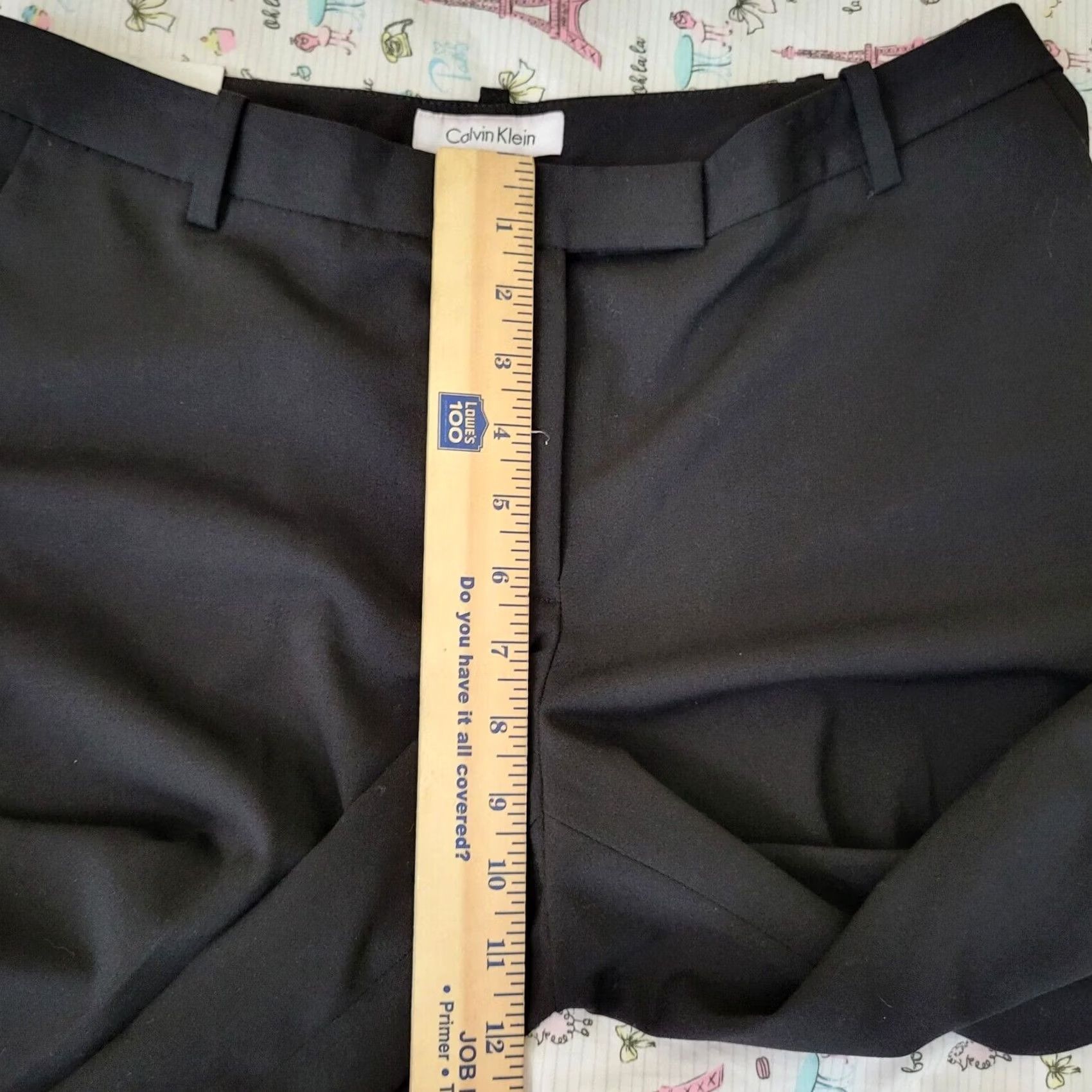 Calvin Klein Calvin Klein Women's Dress Pants Black the Madison Regular Length Size 8 Size 30" / US 8 / IT 44 - 2 Thumbnail