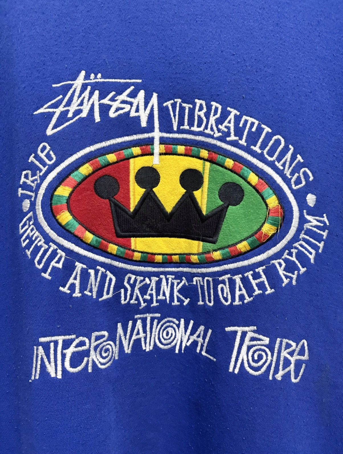 Stussy Vintage 90's Bootleg Stussy Crown Rasta Tribe Hoodie Size US XL / EU 56 / 4 - 4 Thumbnail