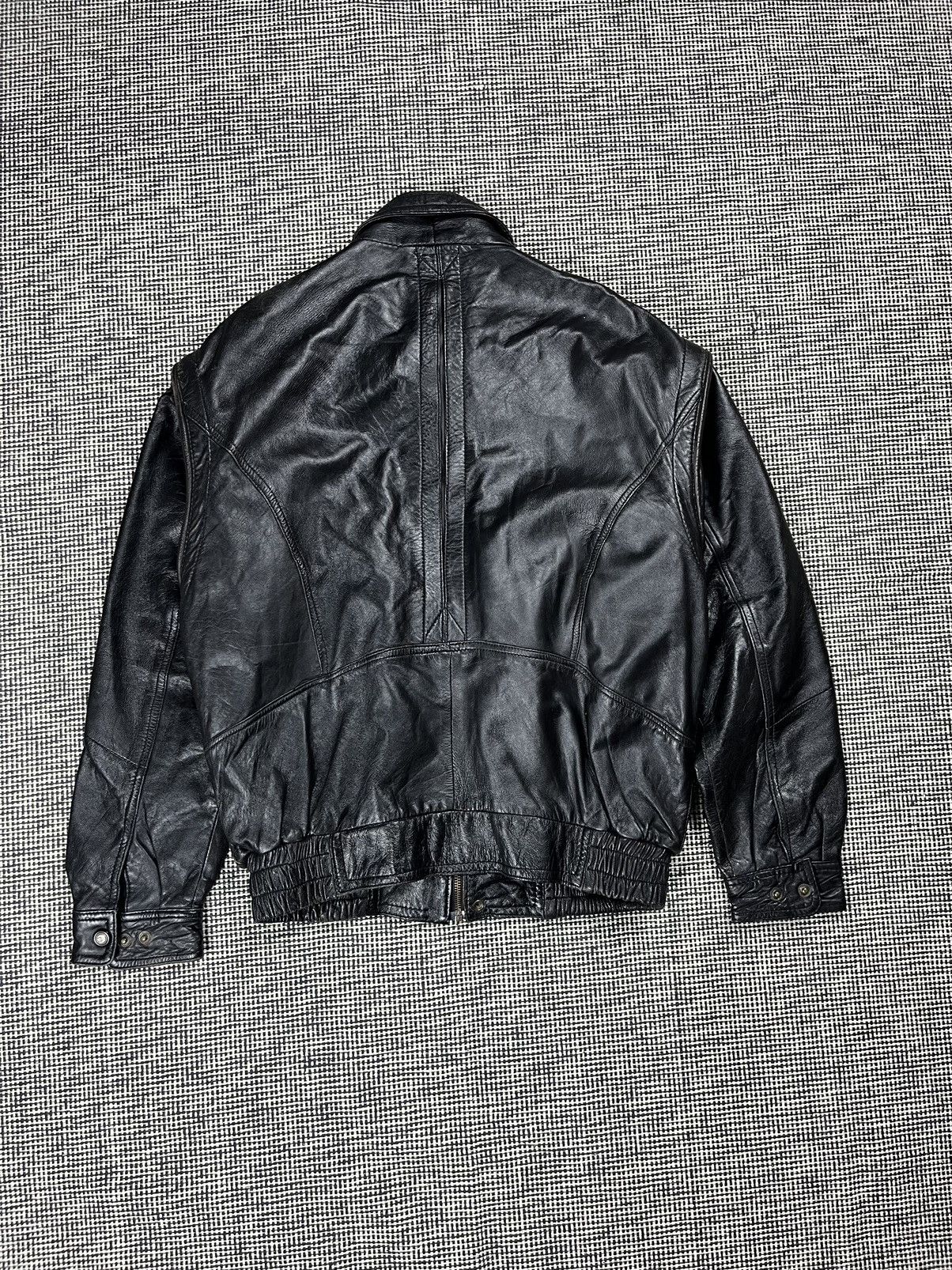 Genuine Leather ➕ vintage genuine leather boxy bomber jacket 2 in 1 vest Size US M / EU 48-50 / 2 - 5 Thumbnail