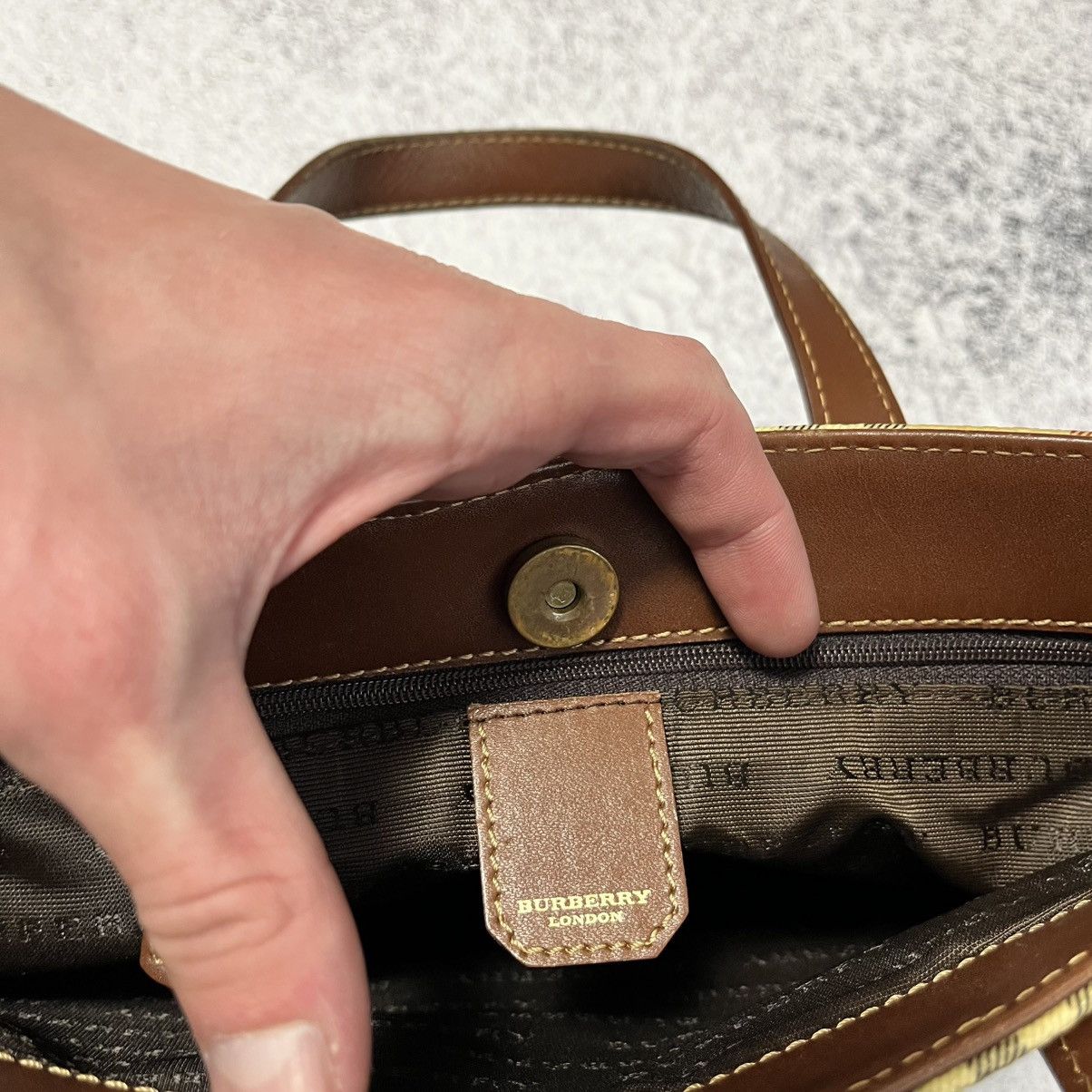Burberry Burberry Leather Tote Bag Womens Made In Italy Size ONE SIZE - 7 Thumbnail