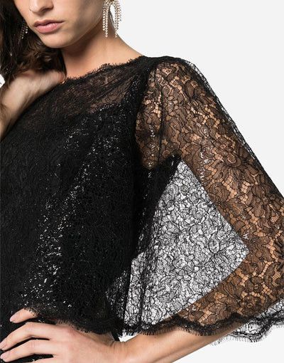 Dolce & Gabbana o1y0825 Midi Dress in Black Size XS / US 0-2 / IT 36-38 - 2 Thumbnail