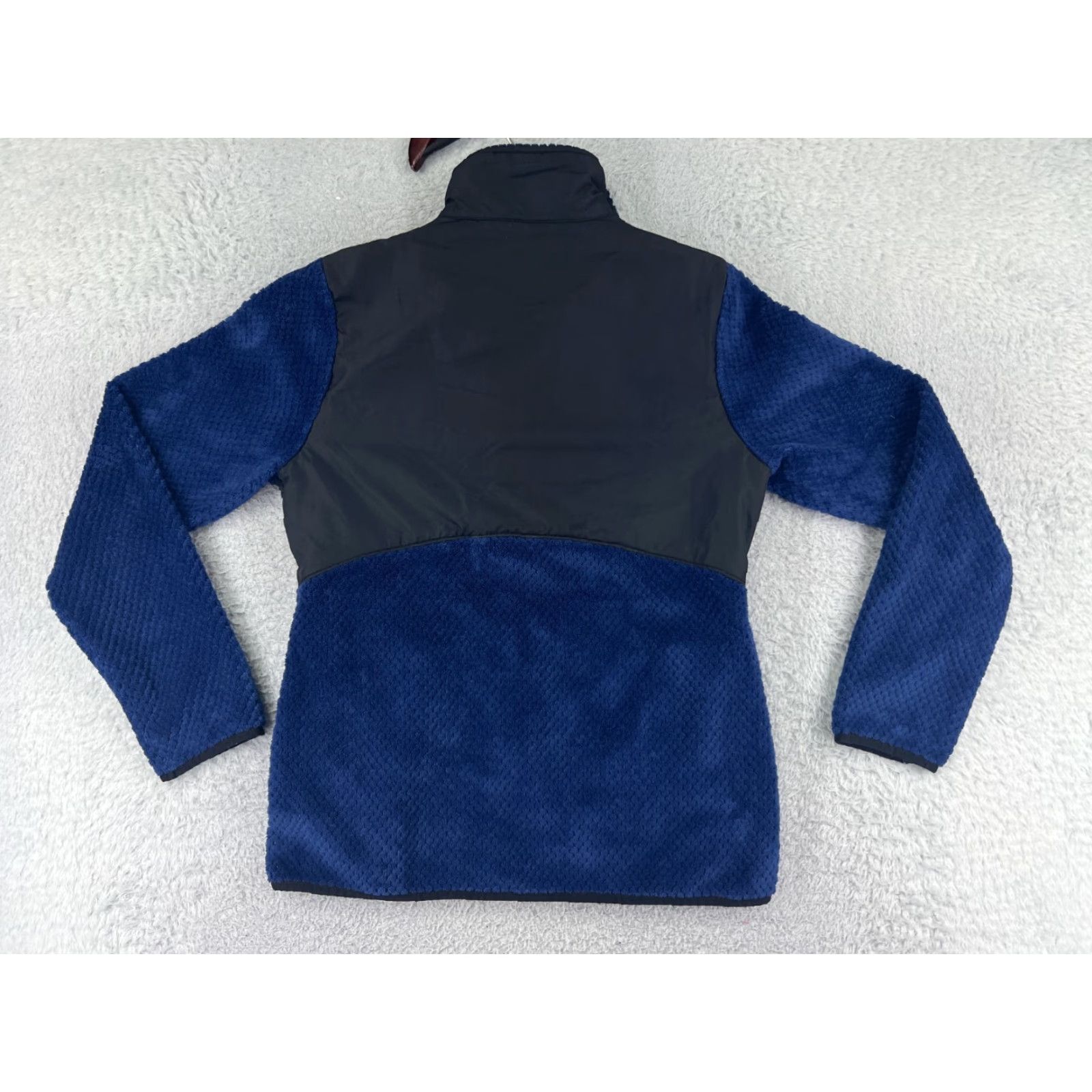Fila FILA Jacket Womens Medium Blue Black Full Zip 100% Polyester Fleece Mock Neck At Size M / US 6-8 / IT 42-44 - 2 Thumbnail