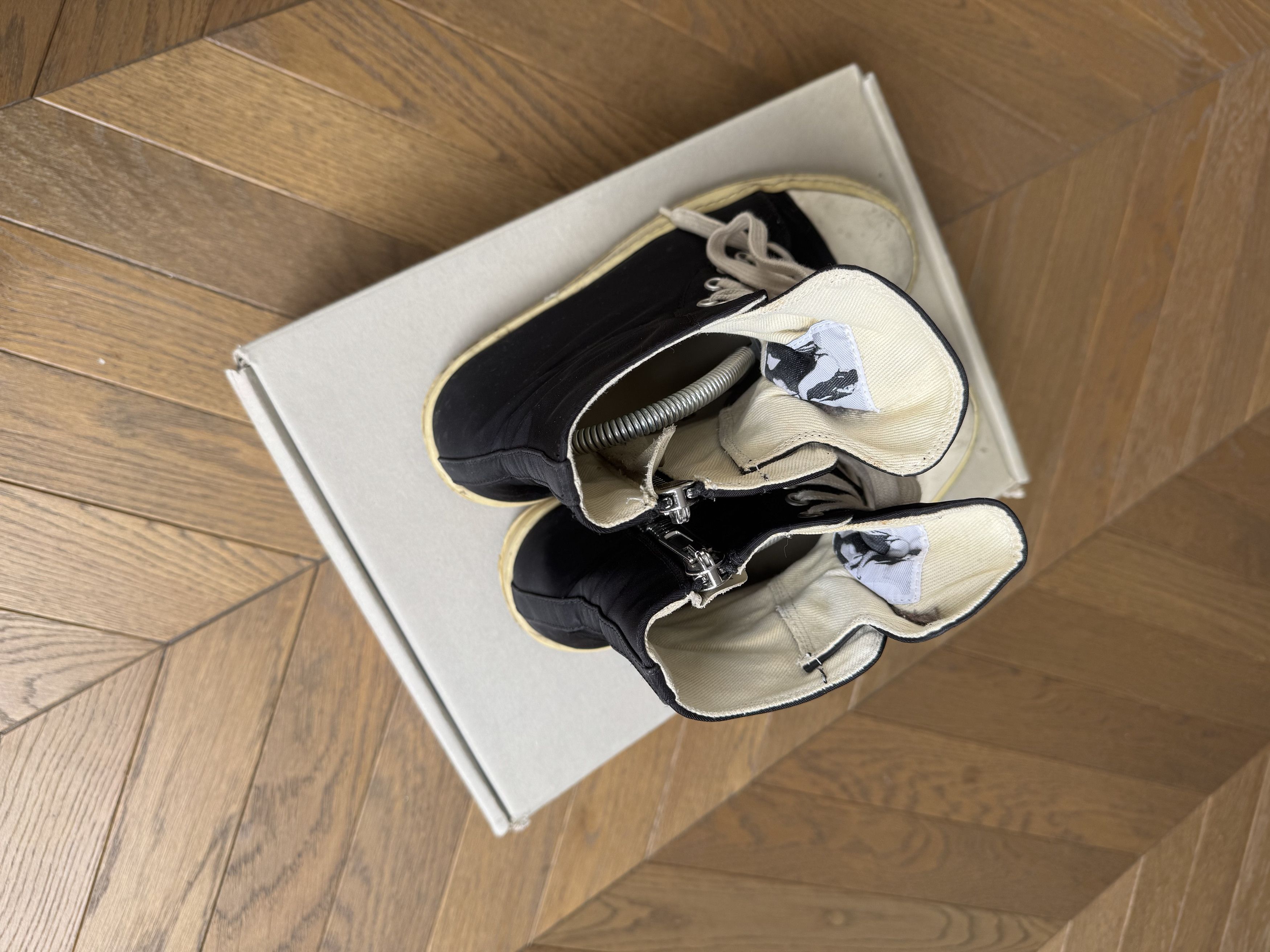 Rick Owens Drkshdw [40] Nylon High Top Ramones Sneakers (AW16) Size US 7 / EU 40 - 8 Thumbnail