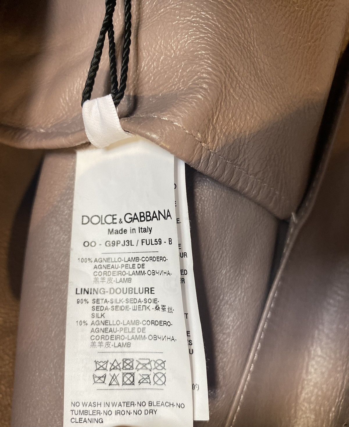 Dolce & Gabbana Dolce&Gabbana Vintage Leather Jacket Size US L / EU 52-54 / 3 - 4 Thumbnail