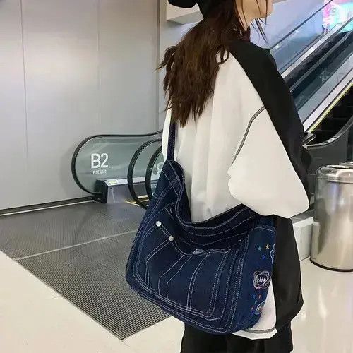 Japanese Brand Bag Denim Ladies Bag Size ONE SIZE - 1 Thumbnail