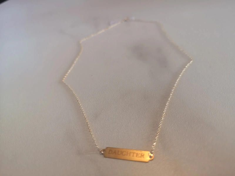 Designer 9ct sold gold necklaces for her with name on it Size ONE SIZE - 3 Thumbnail
