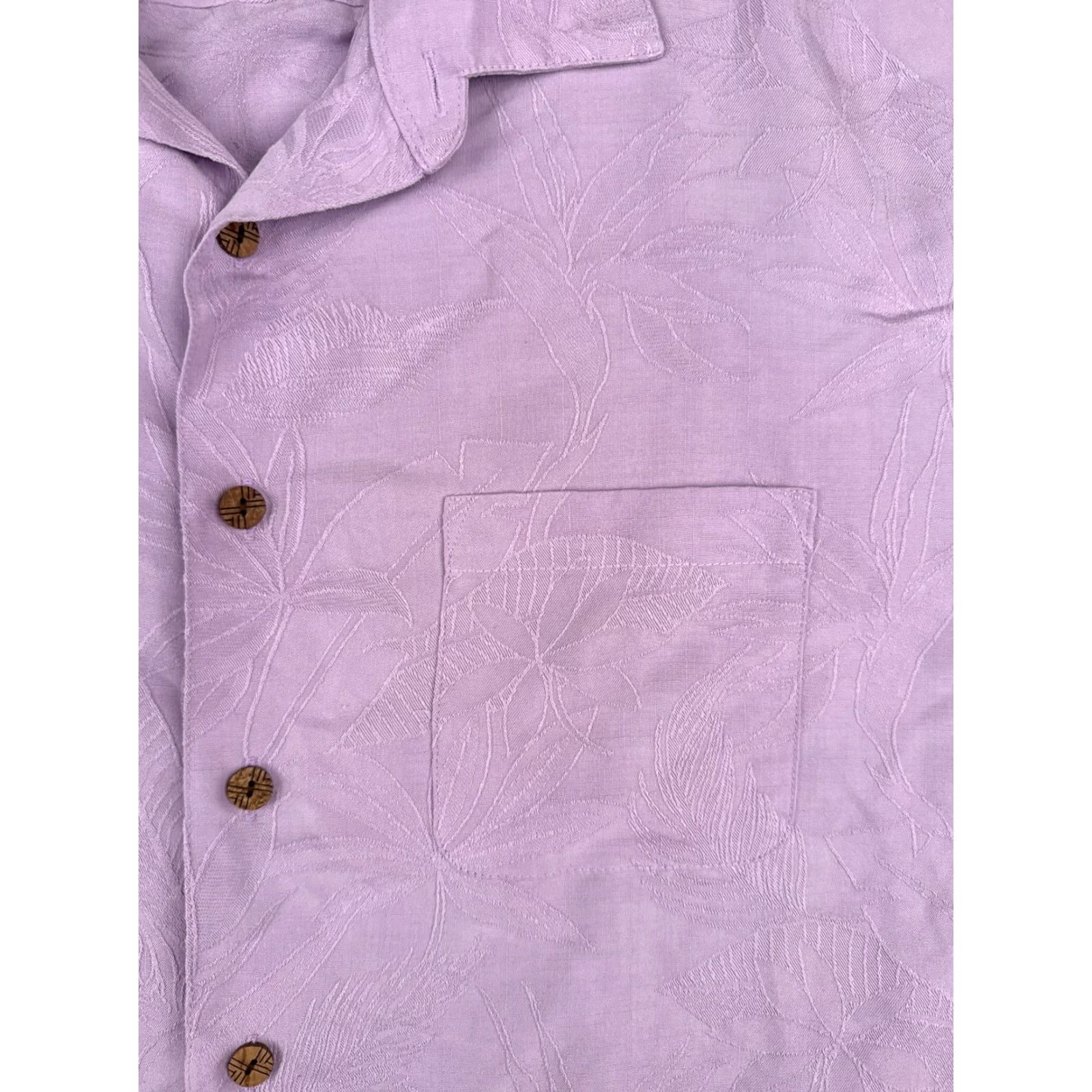 Vintage Caribbean Hawaiian Shirt Men 2XL Purple Floral Button-Up Silk Blend Aloha Resort Size US XXL / EU 58 / 5 - 6 Thumbnail