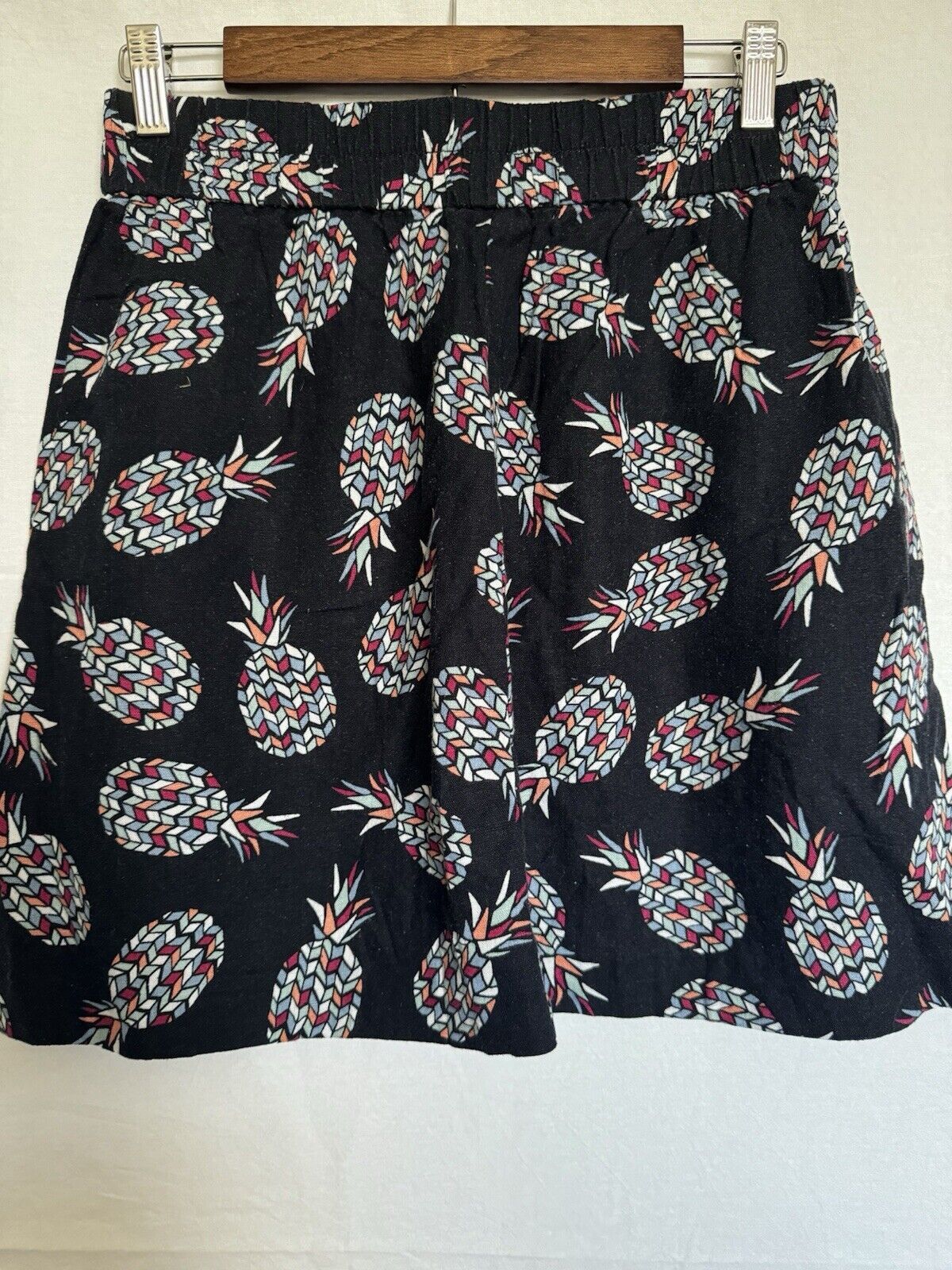 Loft Loft Navy Blue Multi Colored Pineapple Skirt Small With Poc Size 27" / US 4 / IT 40 - 3 Thumbnail