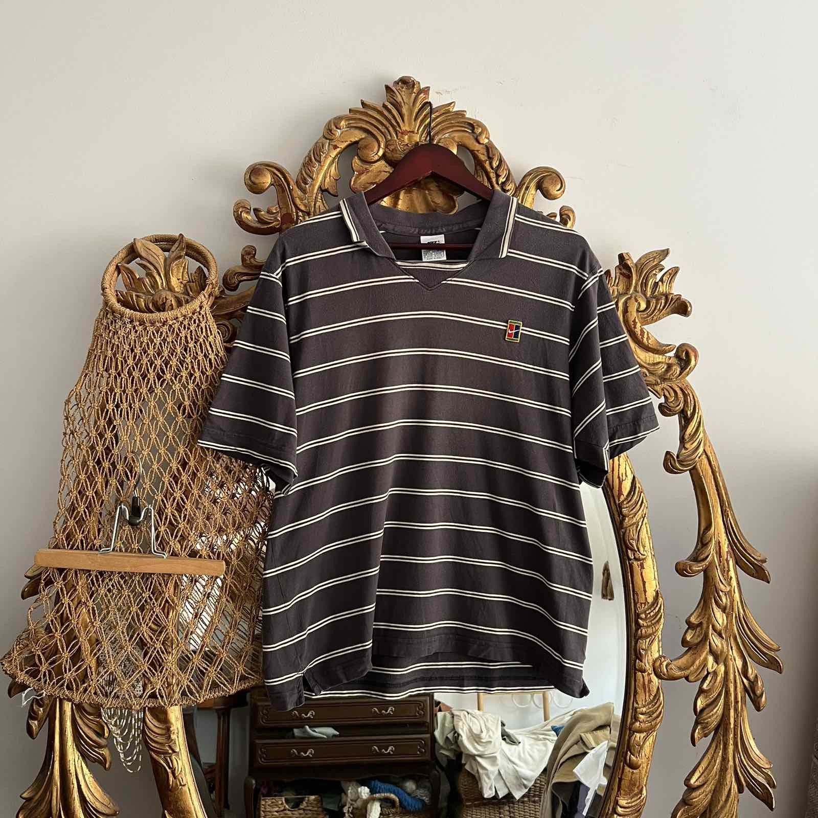 Vintage Vintage Striped Nike Court Dri-Fit Polo Sz S Size US S / EU 44-46 / 1 - 1 Thumbnail