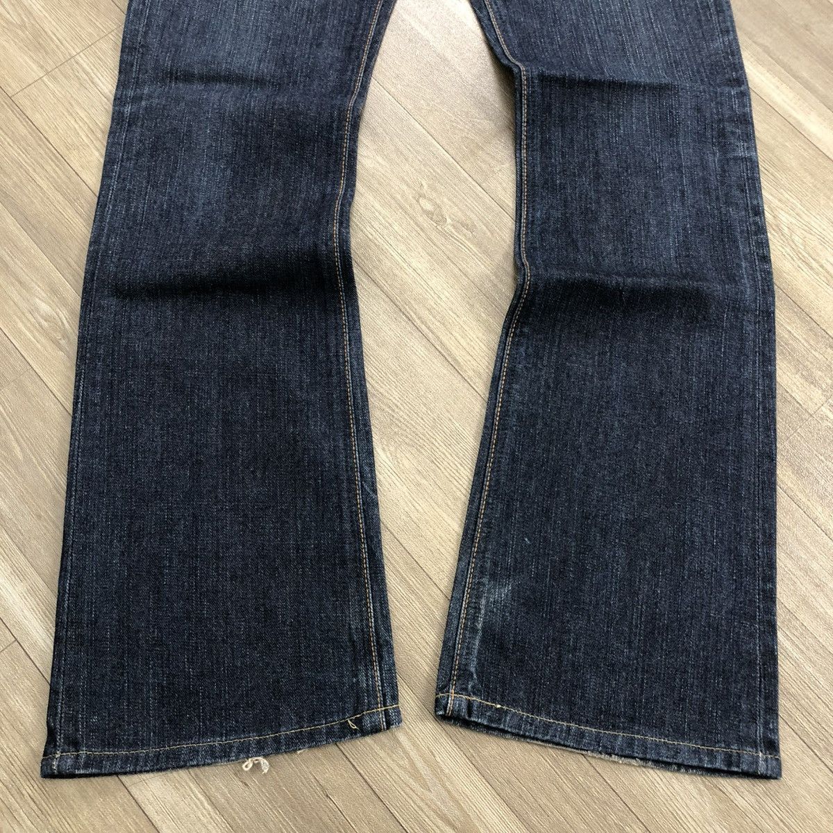 If Six Was Nine × Le Grande Bleu (L.G.B.) × Lee 🇯🇵 2000s Lee Riders Lgb Goa Distressed Bootcut Flared Jeans Size 28" / US 6 / IT 42 - 8 Thumbnail