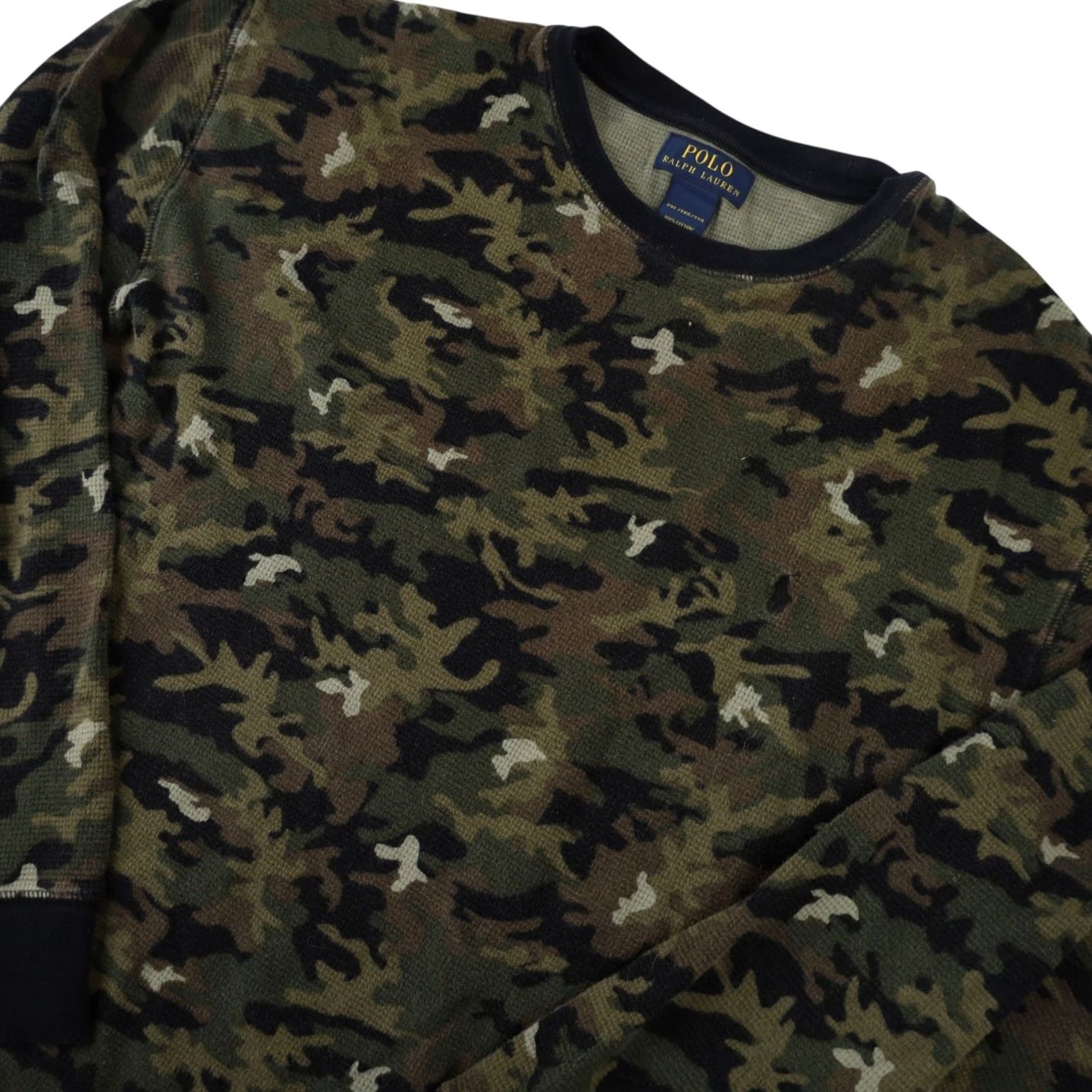 Polo Ralph Lauren Polo Ralph Lauren Mens XXL Camo Thermal Shirt Size US XXL / EU 58 / 5 - 2 Thumbnail