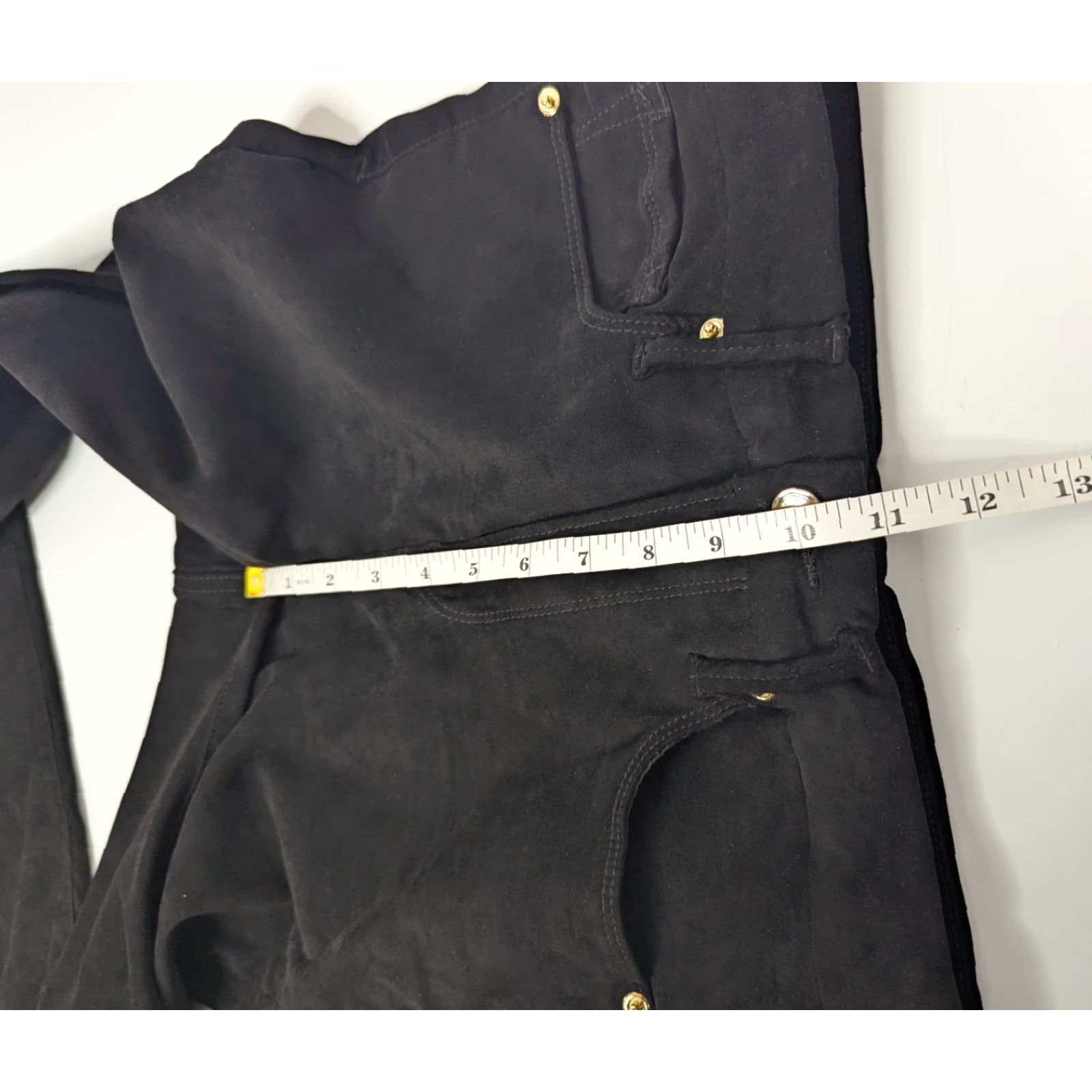 Good American Good American Pants Womens Size 10/30 Black GL100T Faux Suede Skinny Good Legs Size 32" / US 10 / IT 46 - 6 Thumbnail