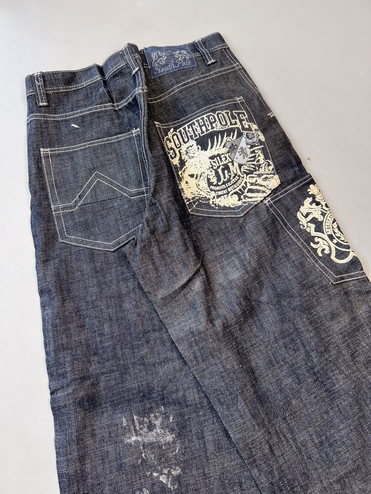 Southpole Vintage southpole crazy glittered printed baggy fit denim Size US 33 - 5 Thumbnail