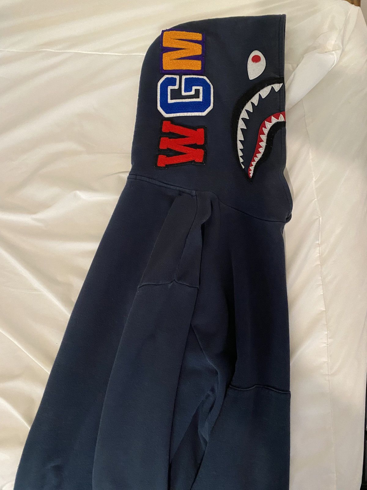 Bape Bape shark pullover navy Size US M / EU 48-50 / 2 - 4 Thumbnail