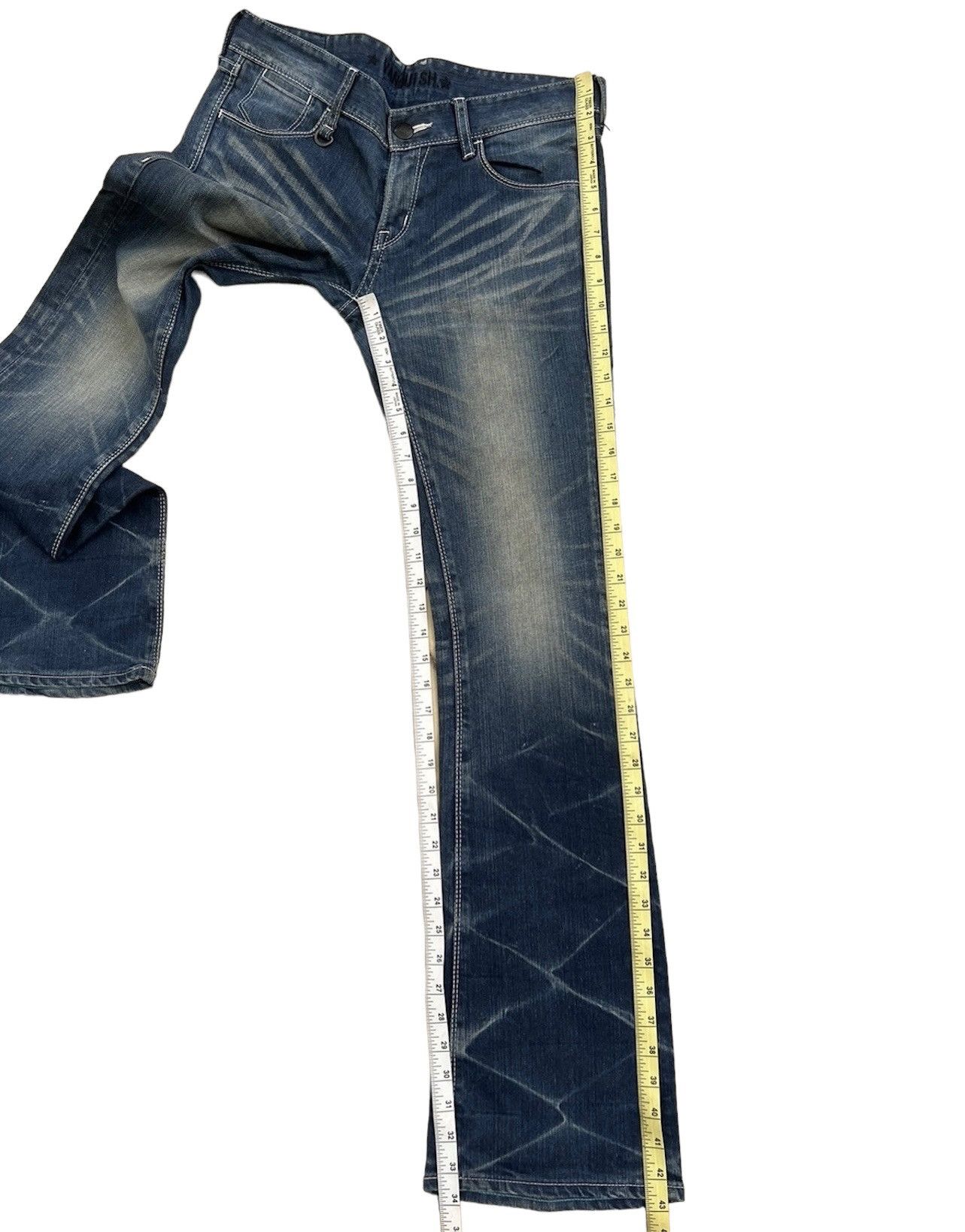 Vanquish Mud Wash Vanquish Gold Japan Low Rise Flare Denim Jeans Size US 31 - 5 Thumbnail