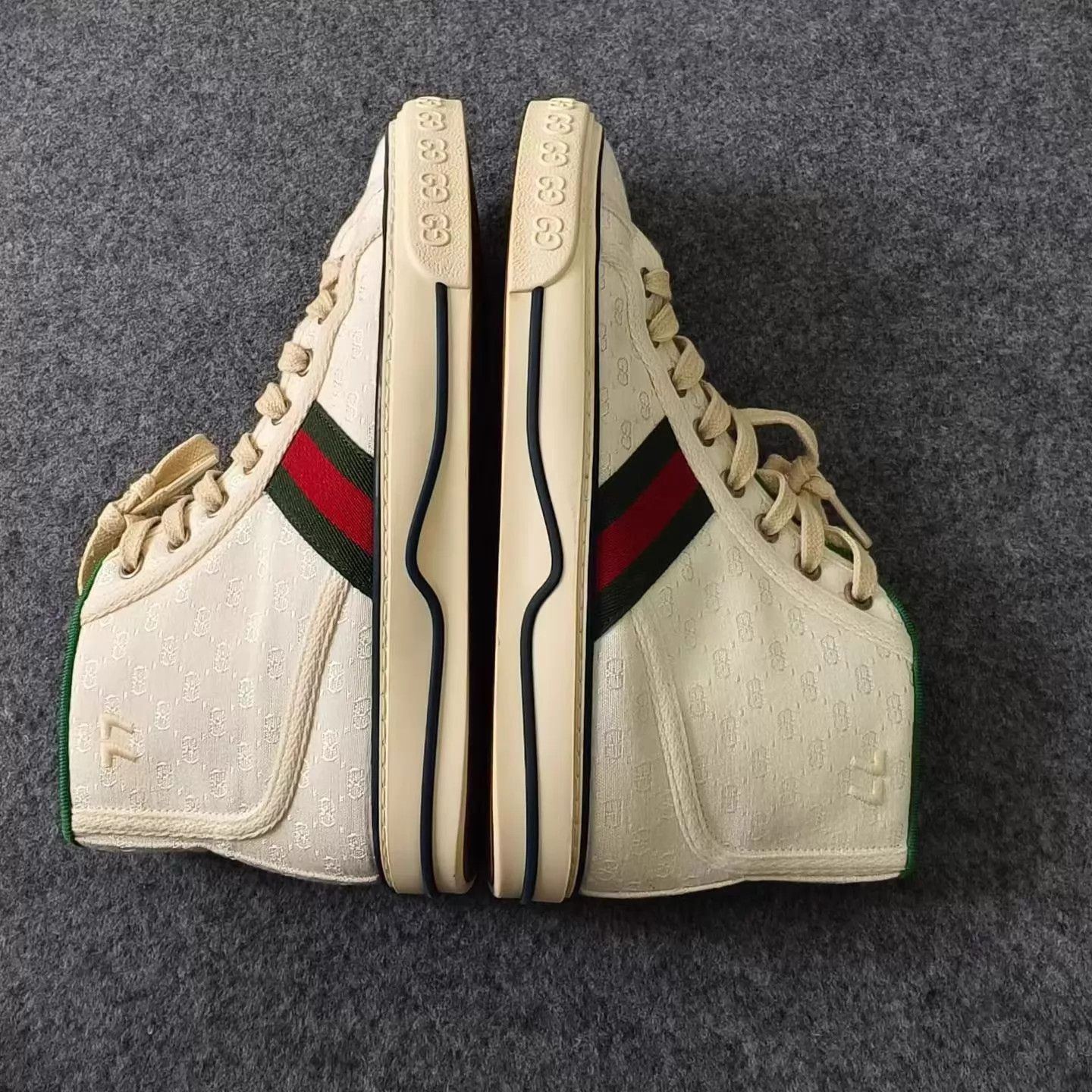 Gucci GUCCI Tennis 1977 White All Over Print Sneaker Size US 6 / IT 36 - 3 Thumbnail