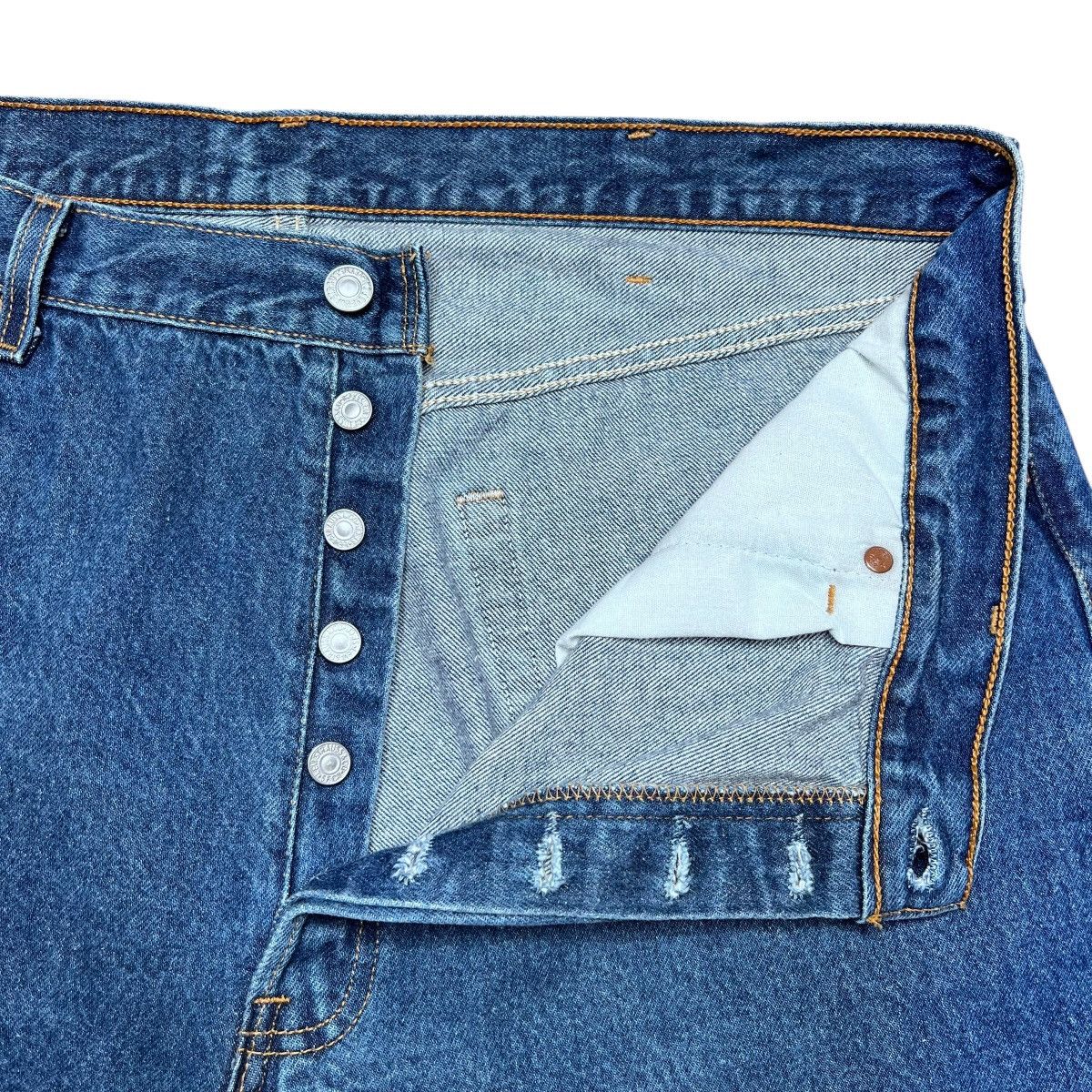 Levi's Vintage 90s Levi’s 501xx Button Fly Made In USA Denim Jeans Size US 38 / EU 54 - 3 Thumbnail