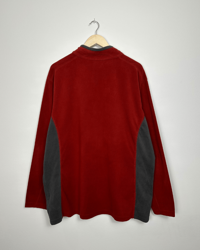 Columbia Columbia 1/4 Zip Two Tone Red/Gray Fleece Pullover XXL / 2XL Size US XXL / EU 58 / 5 - 3 Thumbnail