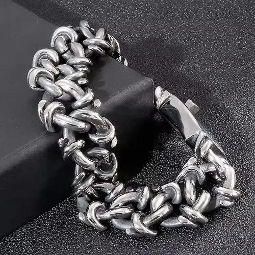 Japanese Brand × Jewelry Wide Cuban Chain Bracelets Size ONE SIZE - 3 Thumbnail