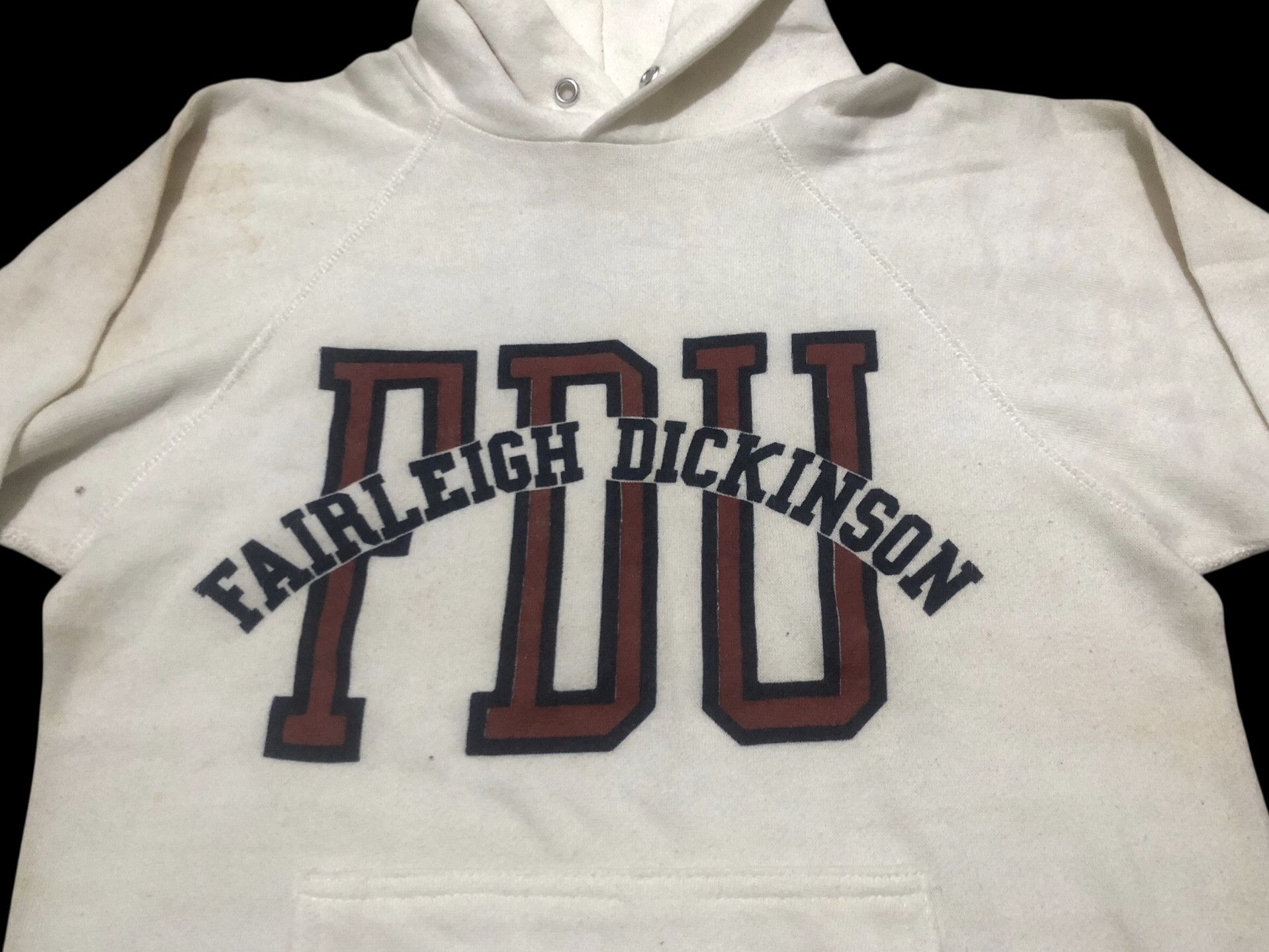 Champion 🔥Vintage 80s FDU FAIRLEIGH DICKINSON UNIVERSITY Hoodie Size US S / EU 44-46 / 1 - 5 Thumbnail