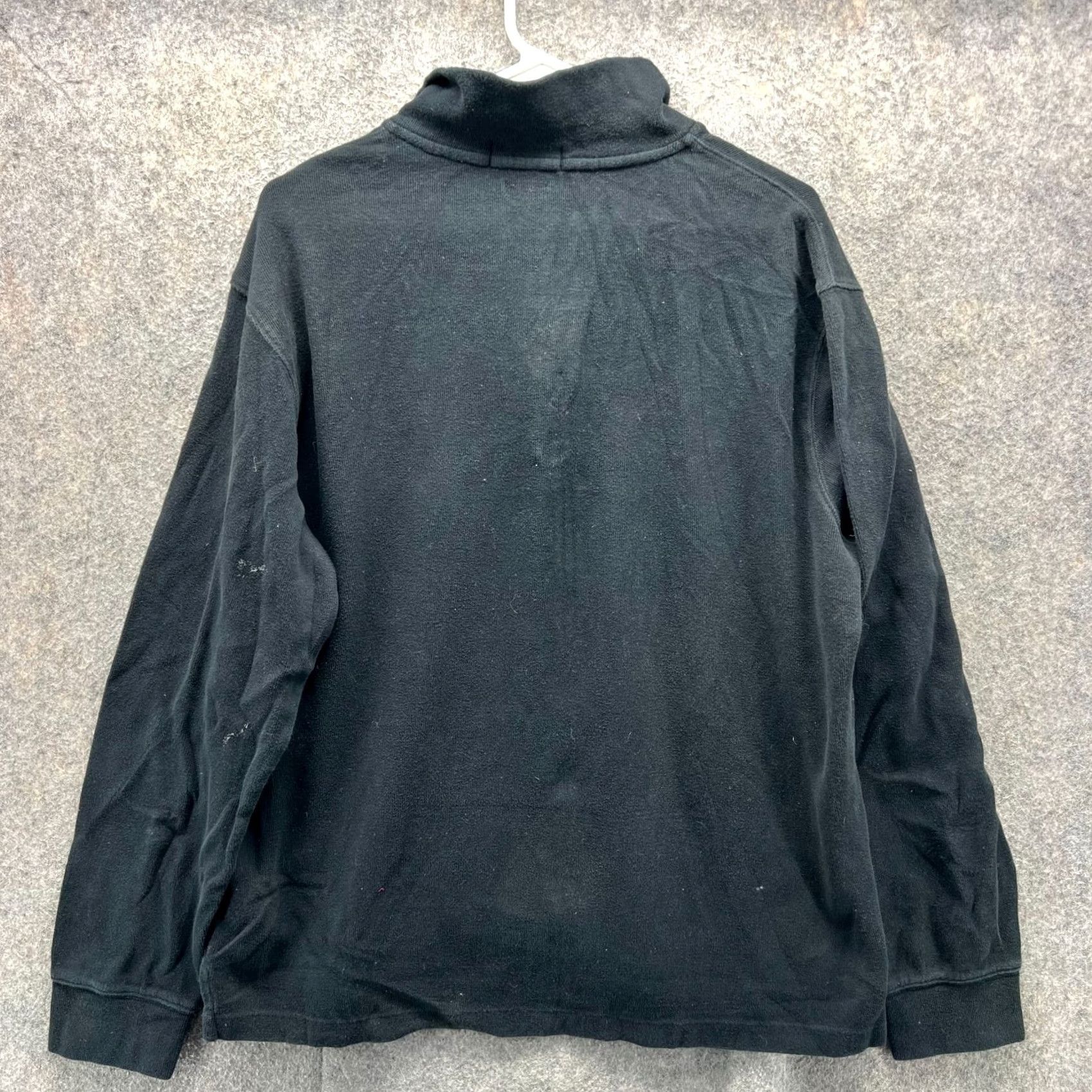 Ralph Lauren VINTAGE Ralph Lauren Pullover Men Large Black Quarter Zip Pony Estate Sweatshirt Size US L / EU 52-54 / 3 - 2 Thumbnail