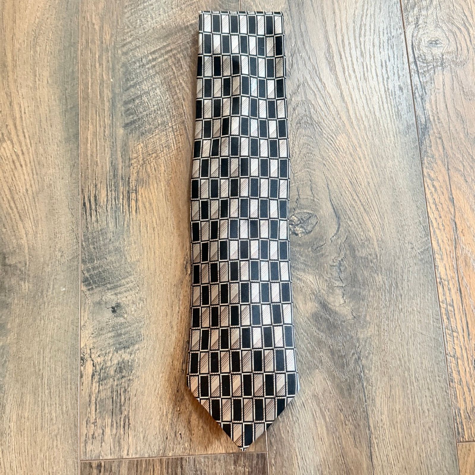 Joseph & Feiss Joseph & Feiss Vintage 100% silk neck tie geometric Size ONE SIZE - 2 Thumbnail