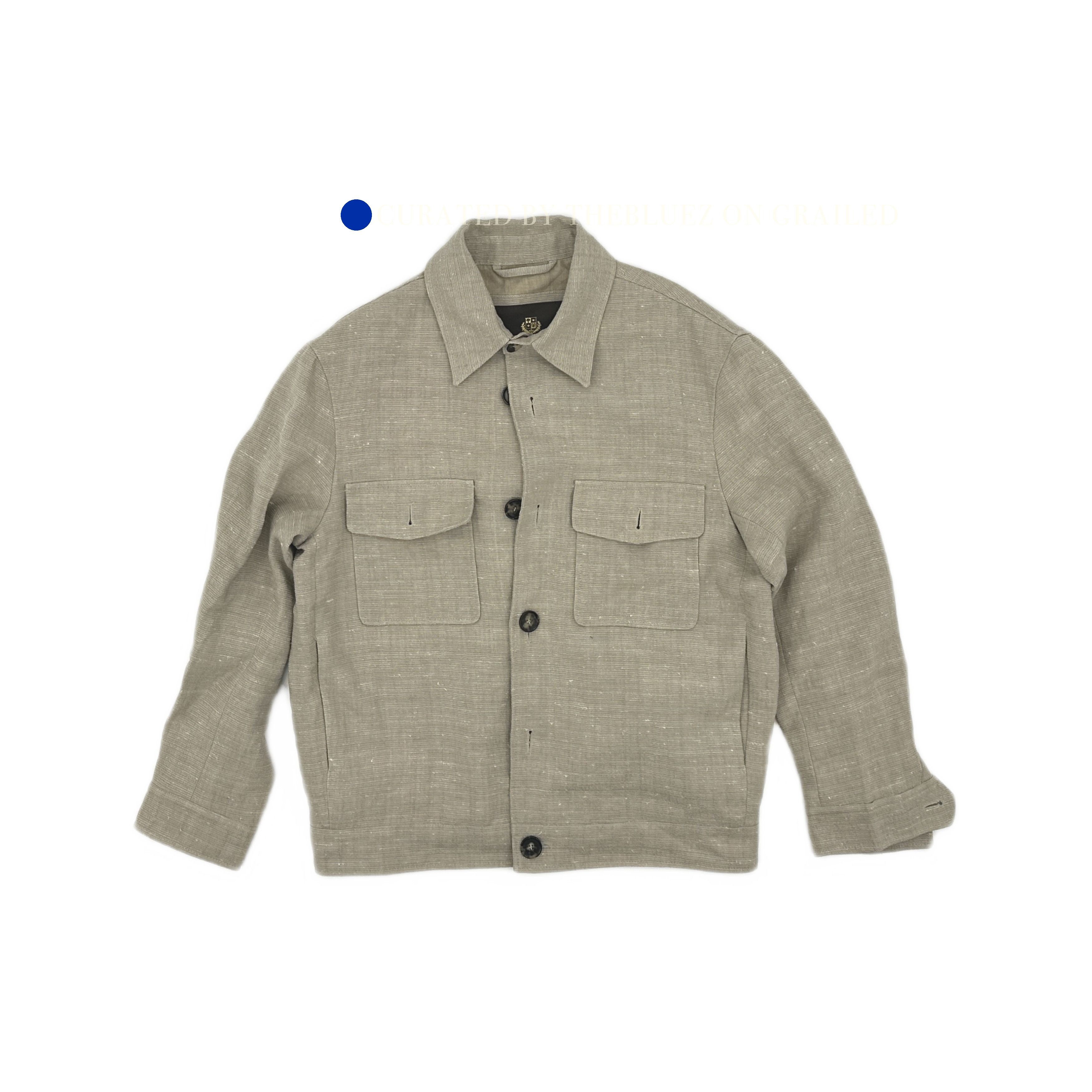 Loro Piana Beige Button-Front Light Jacket with Chest Pockets Size US S / EU 44-46 / 1 - 1 Thumbnail