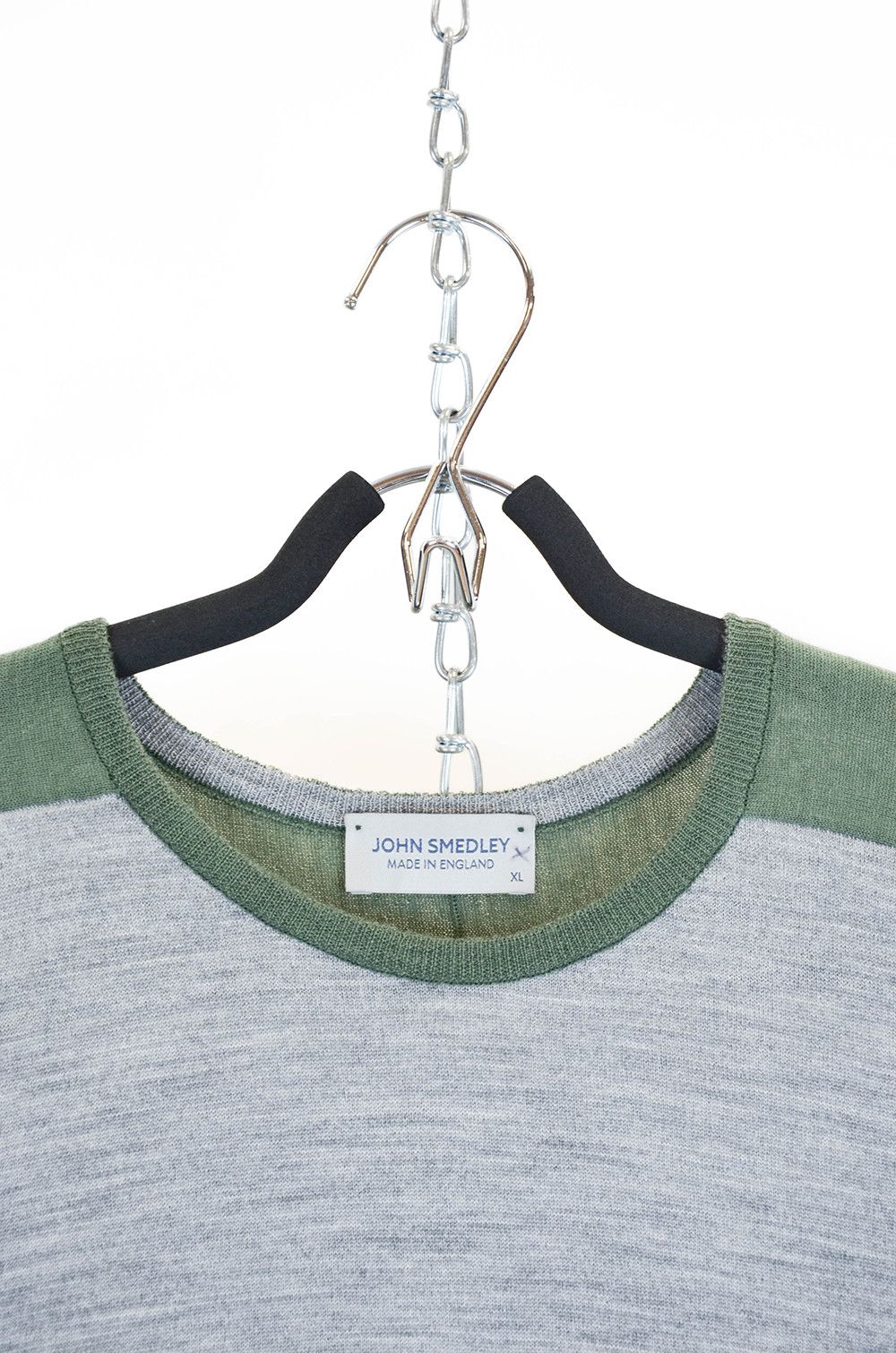John Smedley John Smedley Wool Sweater XL Grey/Green Size US XL / EU 56 / 4 - 3 Thumbnail