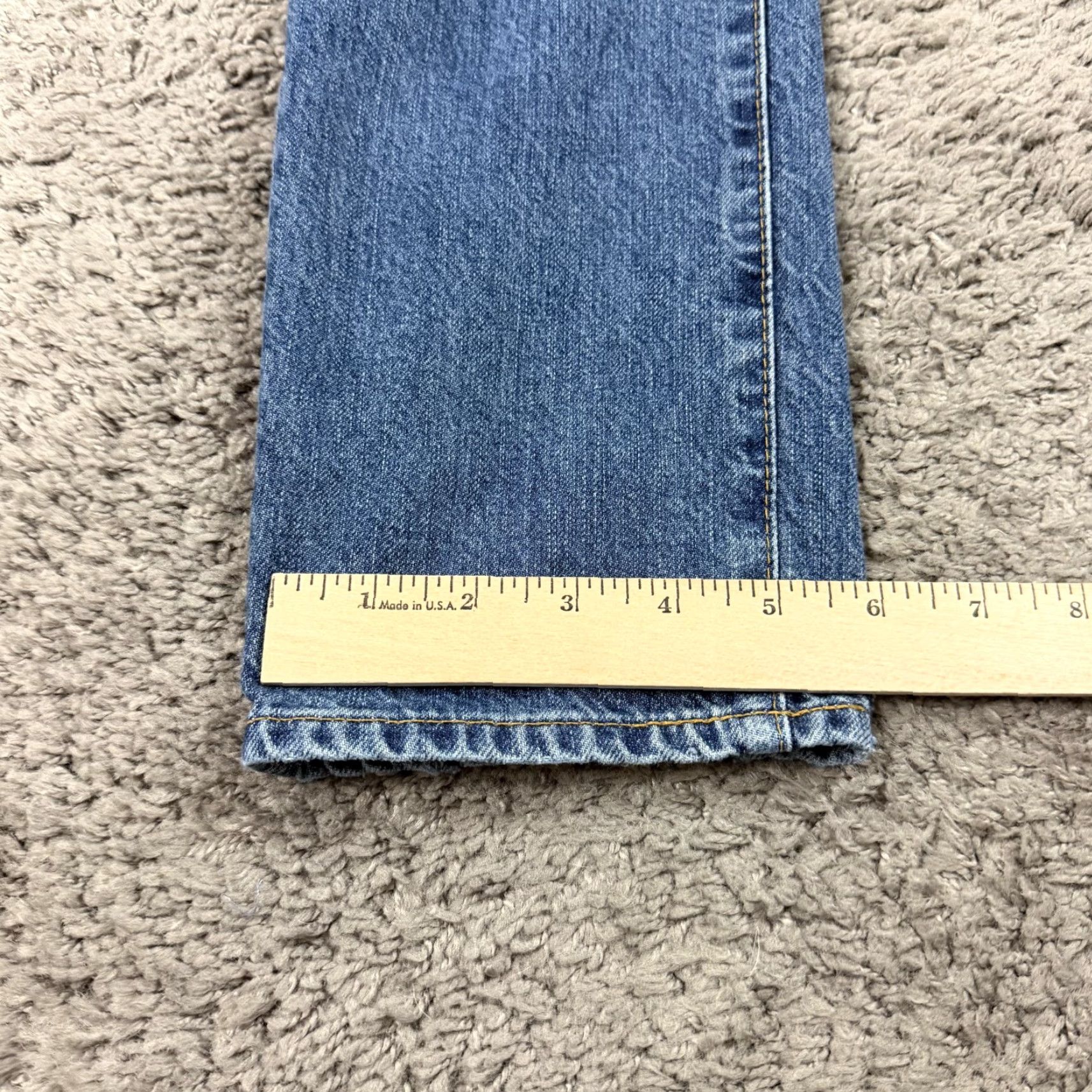 Denime AG Adriano Goldschmied Jeans Women Skinny Beau 26 Distressed Denim Blue 29x28 Regular Rise Mid Slouchy Inseam 28 Jeans Size 26" / US 2 / IT 38 - 7 Thumbnail