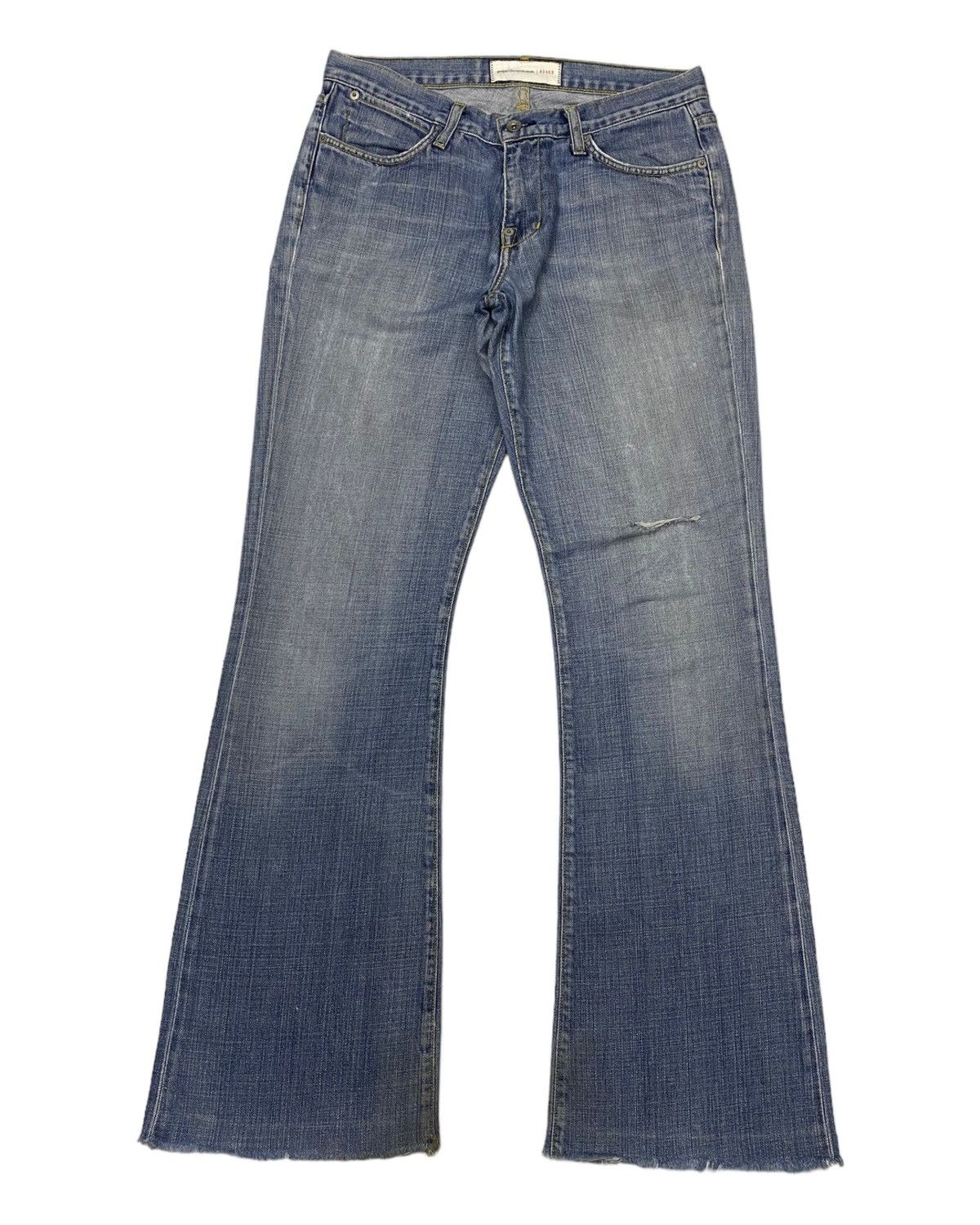 🔥PAPER DENIM & CLOTH FLARE JEANS DISTRESS DENIM BOOTCUT