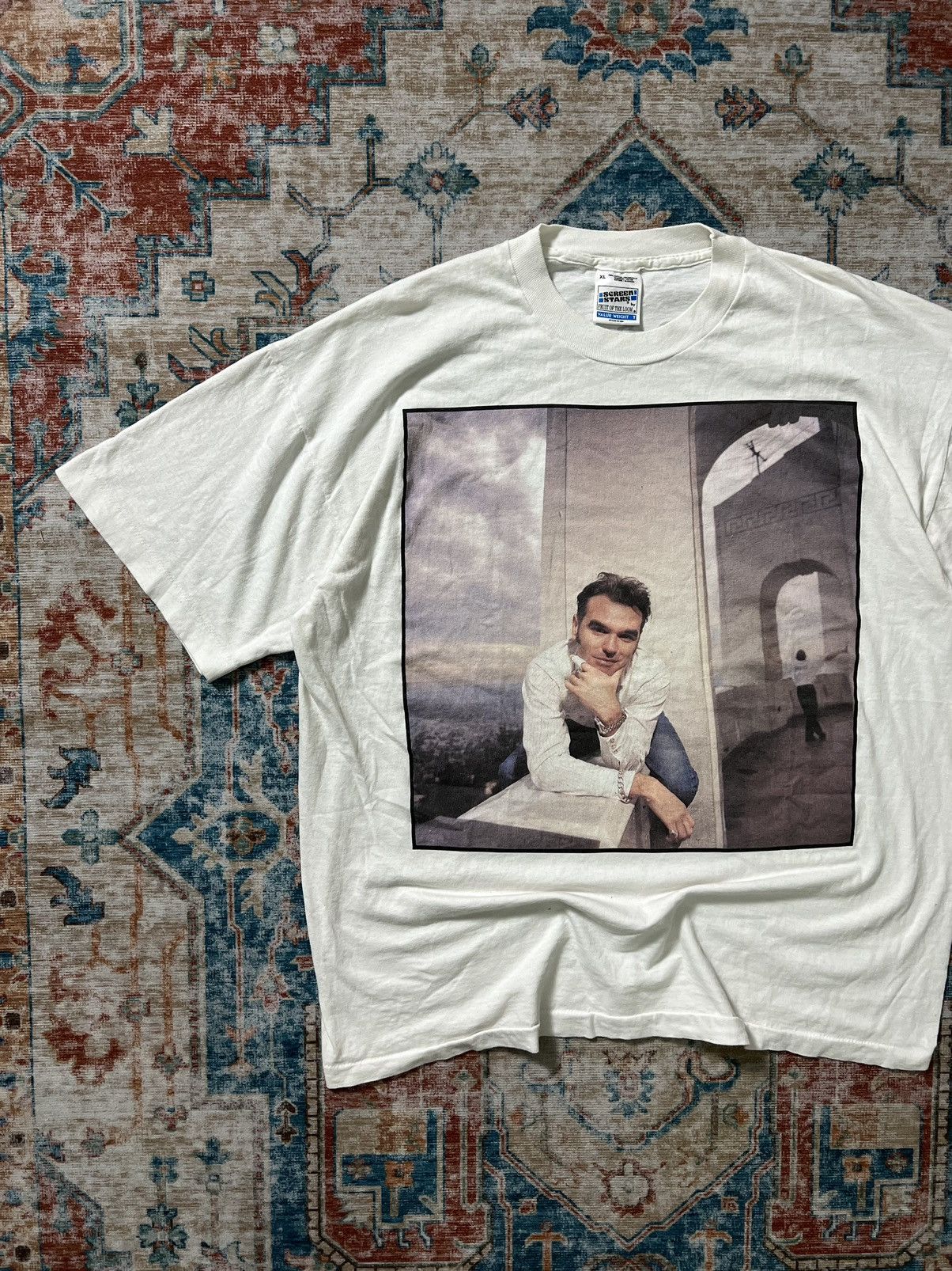 Image of Band Tees x Morrissey Vintage 90's Morrissey T-Shirt in White, Men's (Size XL)