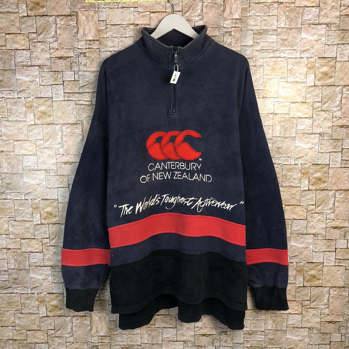 Canterbury of New Zealand Canterbury Newzealand Dark Blue Sweatshirt #A276 Size US L / EU 52-54 / 3 - 1 Thumbnail