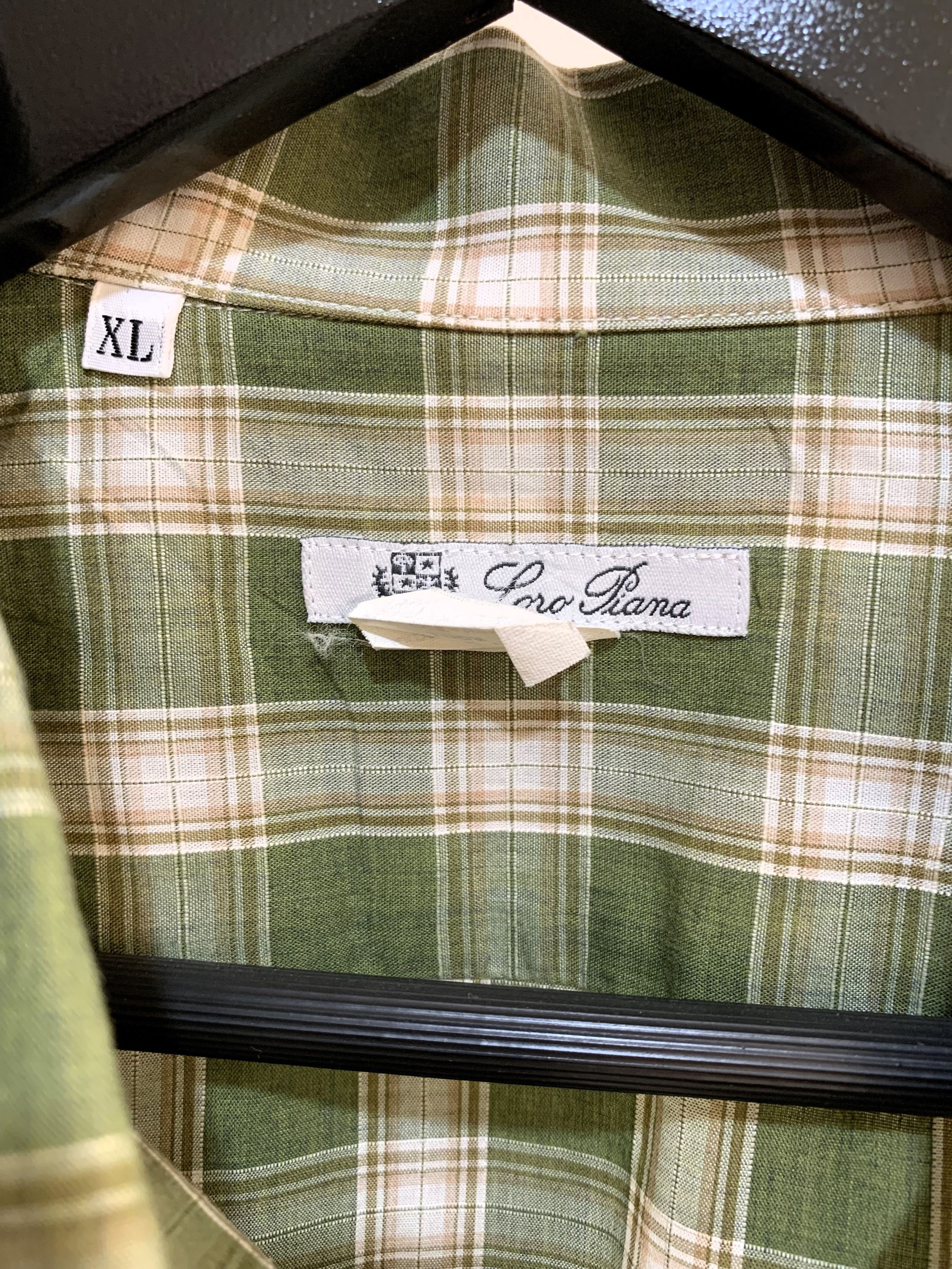 Loro Piana Plaid S/S Shirt Size US XL / EU 56 / 4 - 3 Thumbnail