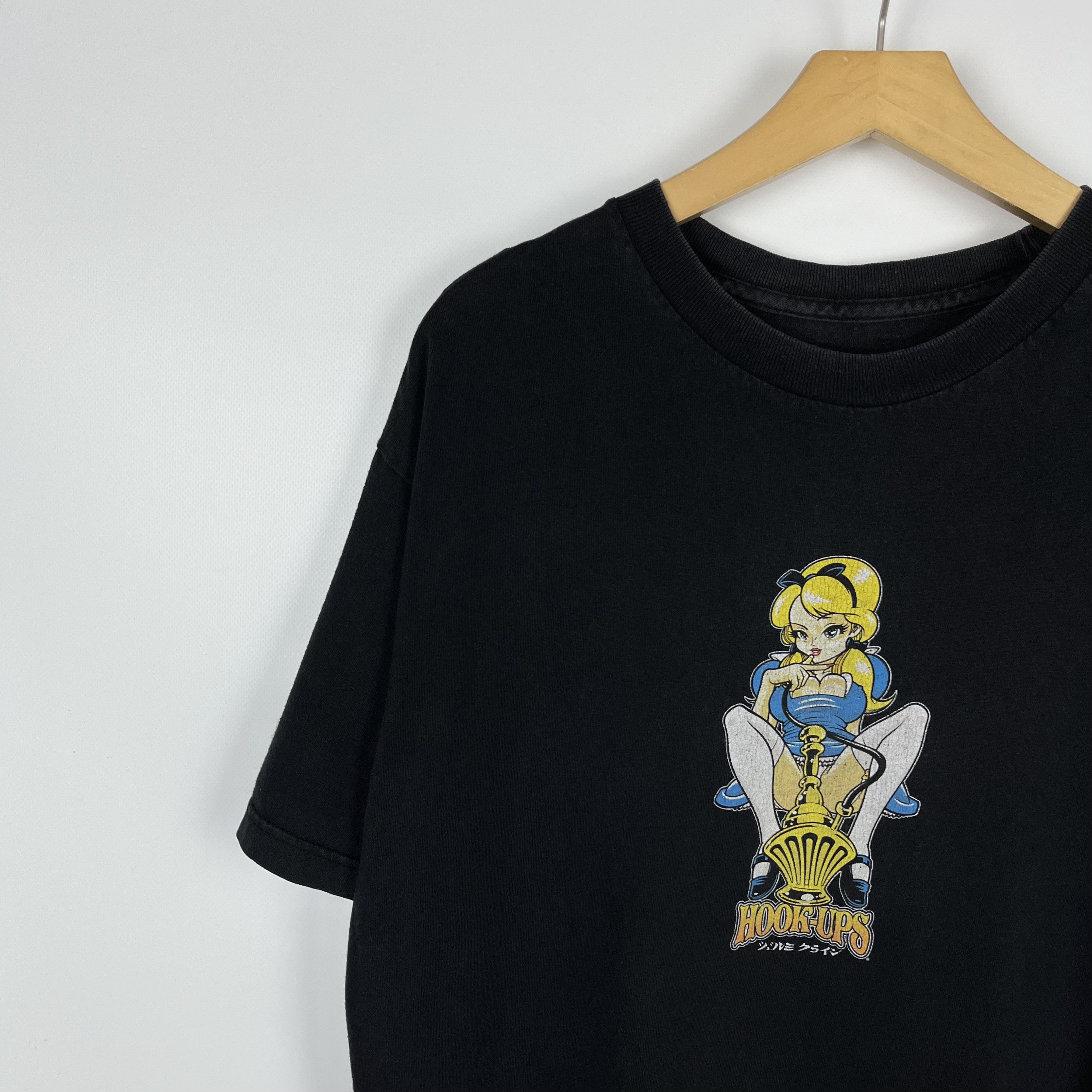 Hook-Ups Vintage Hook Ups Anime Y2K Big Logo T Shirt 2000’s Size US L / EU 52-54 / 3 - 5 Thumbnail