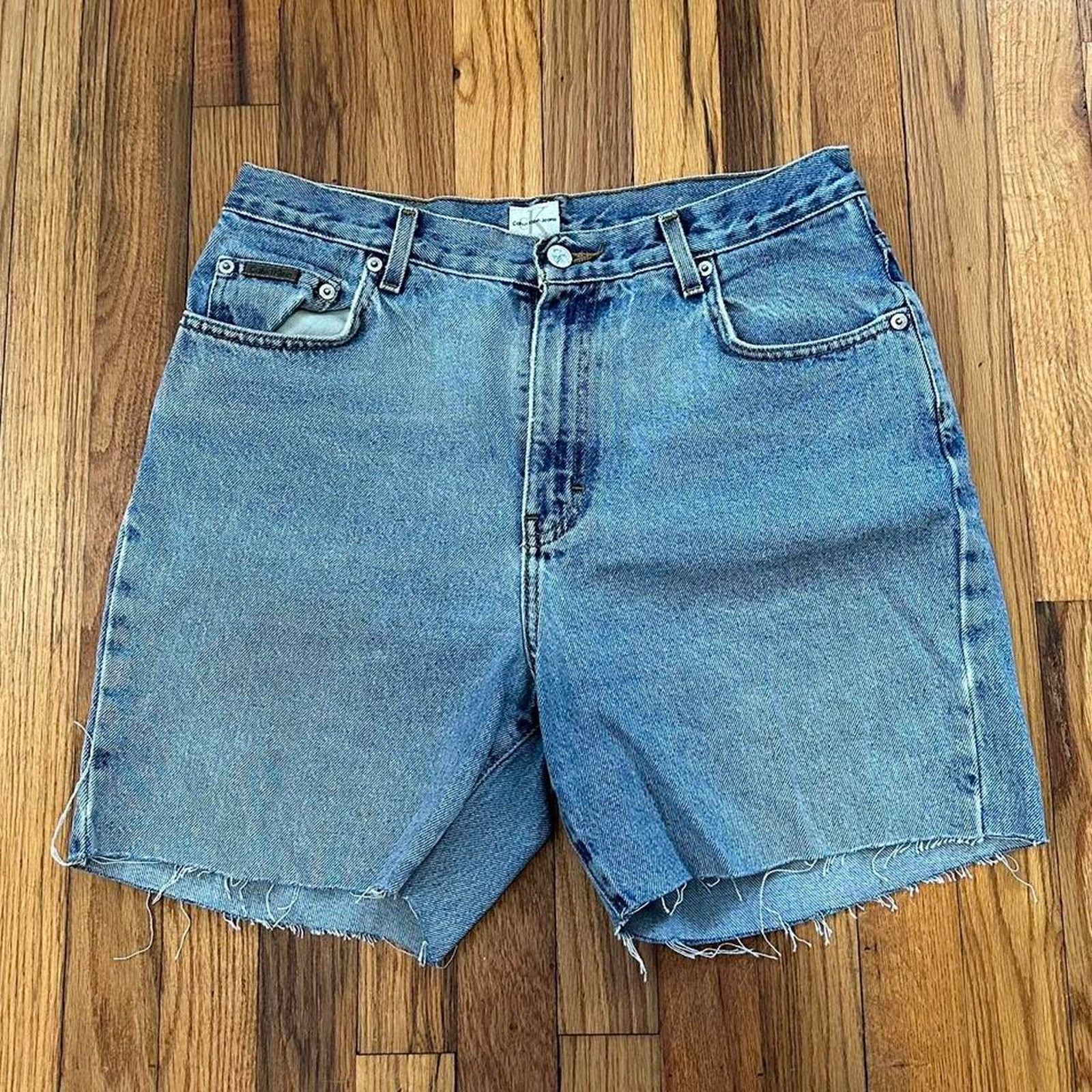 Calvin Klein × Vintage Vintage Calvin Klein Jeans Denim Cut Off Shorts size 32” Size 32" / US 10 / IT 46 - 3 Thumbnail